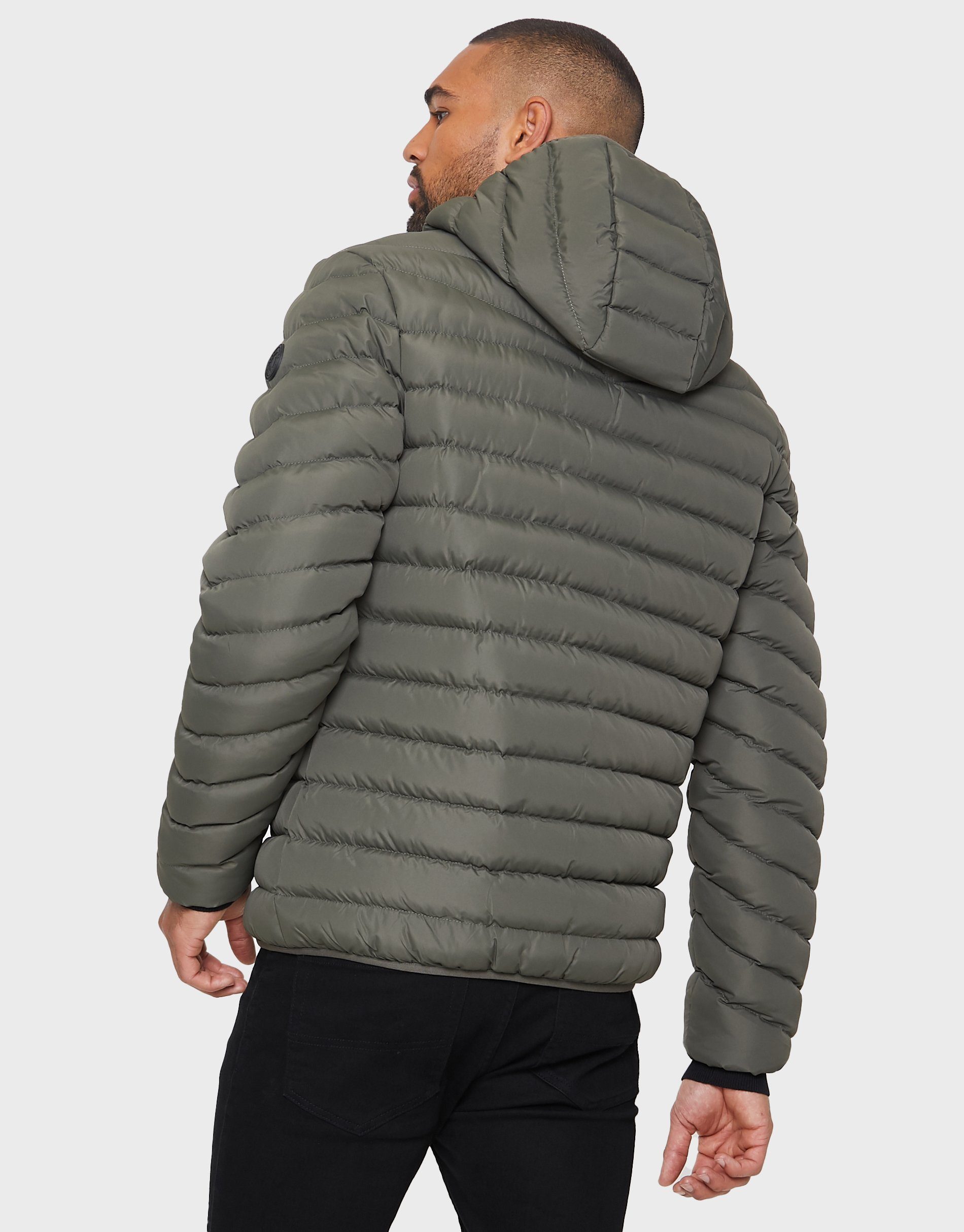 Threadbare Steppjacke THB Griffin Khaki- olivgrün Jacket