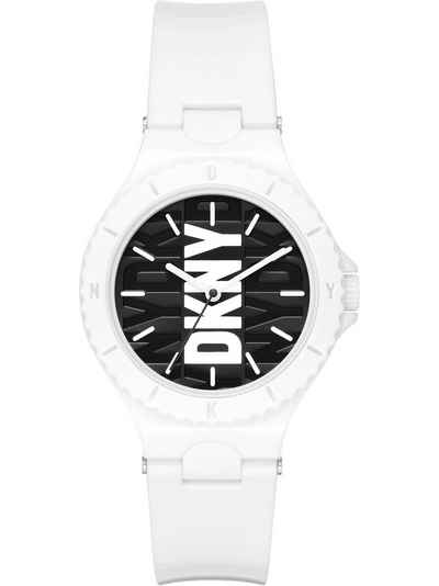 DKNY Quarzuhr DKNY Damen-Uhren Analog Quarz