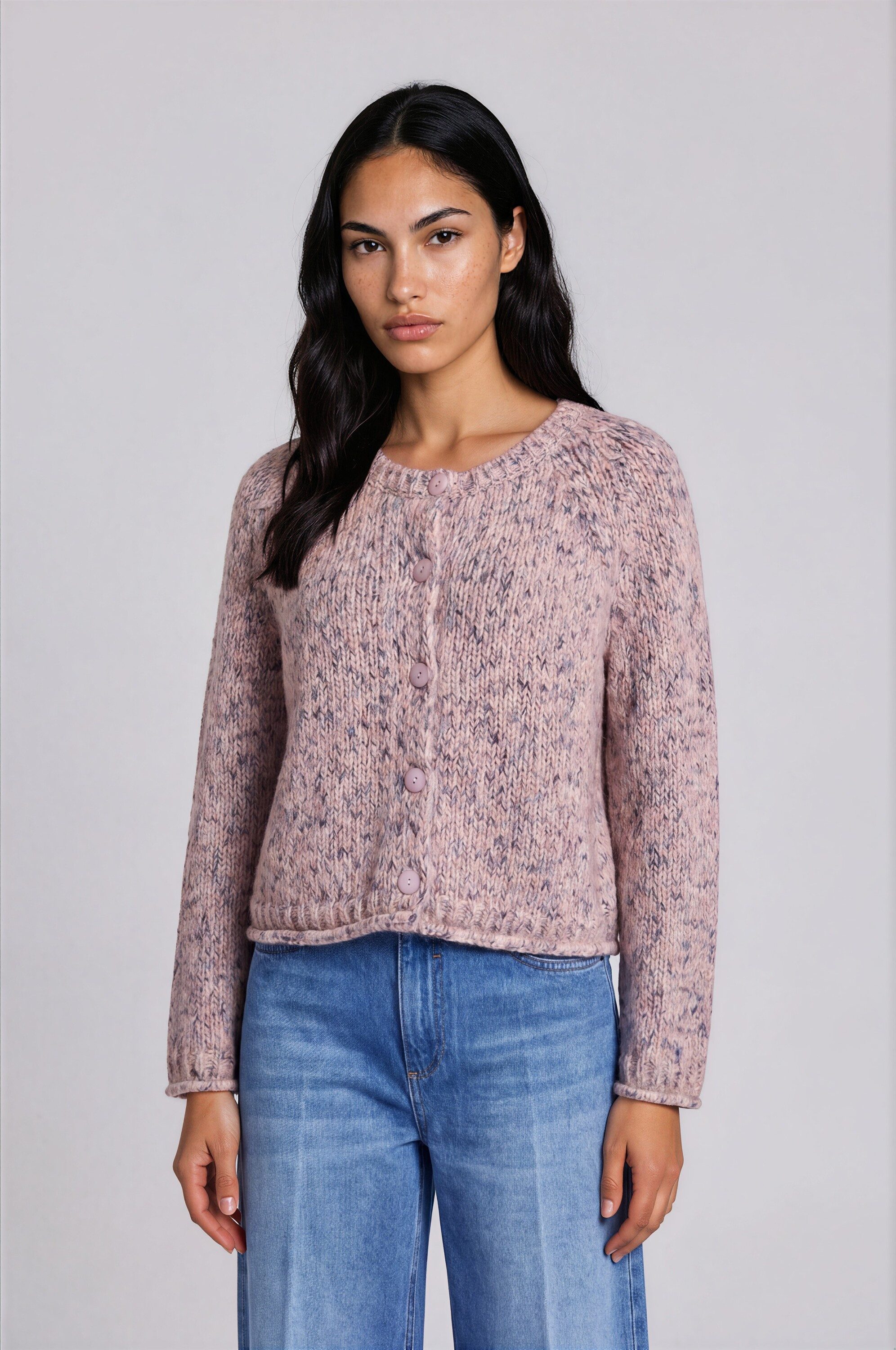 Smith & Soul Cardigan mit Rollsäumen