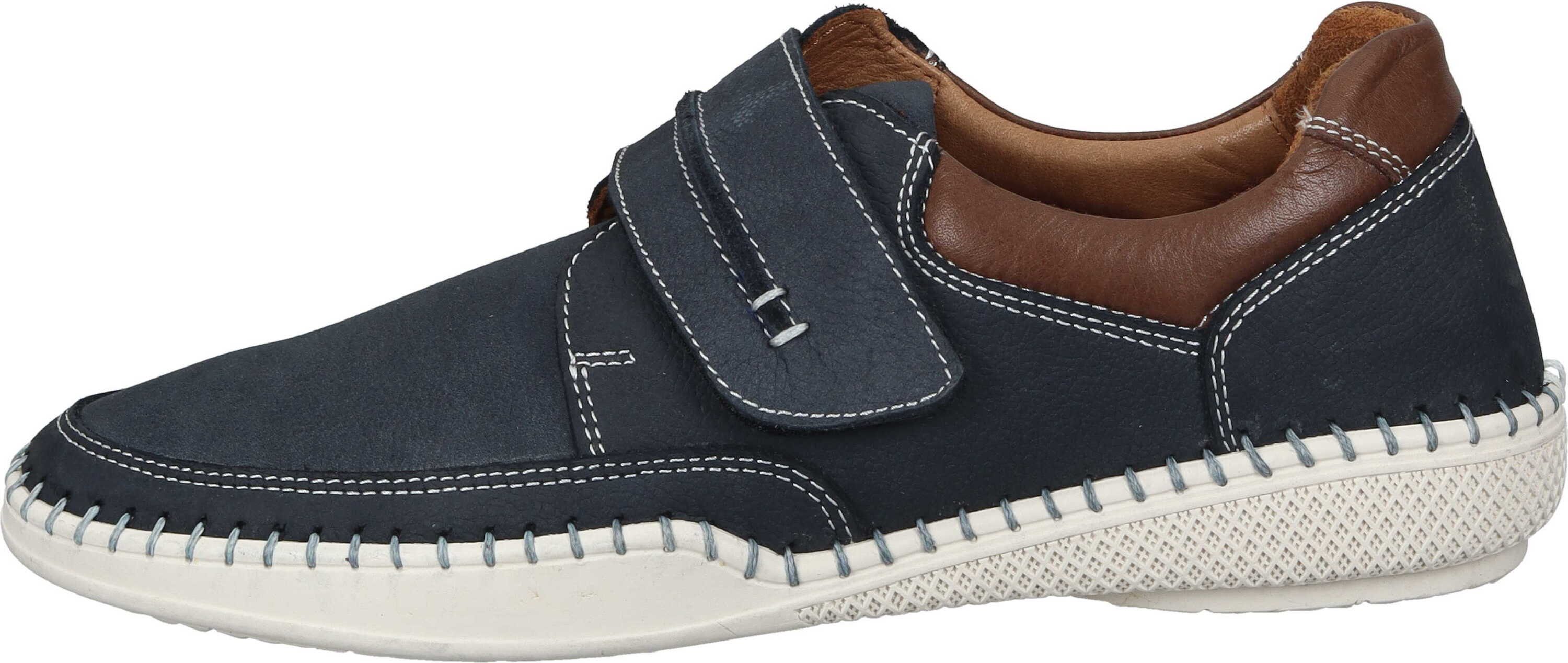 Manitu Slipper Klettschuh aus Nubukleder