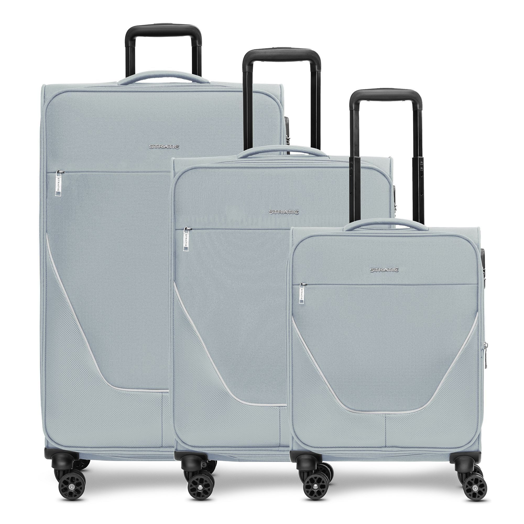 Stratic Trolleyset taska, 4 Rollen, (3-teilig, 3 tlg), Polyester