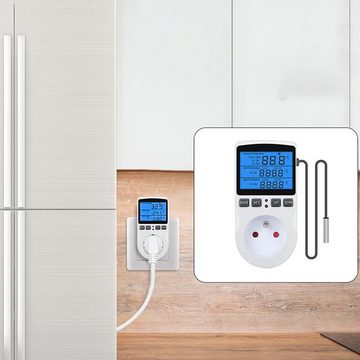 Retoo Steckdosen-Thermostat Thermostat Digital Raumthermostat Schalter Regler Thermometer LED, Set, Intelligenter und digitaler Temperaturregler