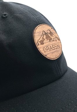 DRASSN Baseball Cap Tröbes Berge-Holz-Braun 100% Bio-Baumwolle