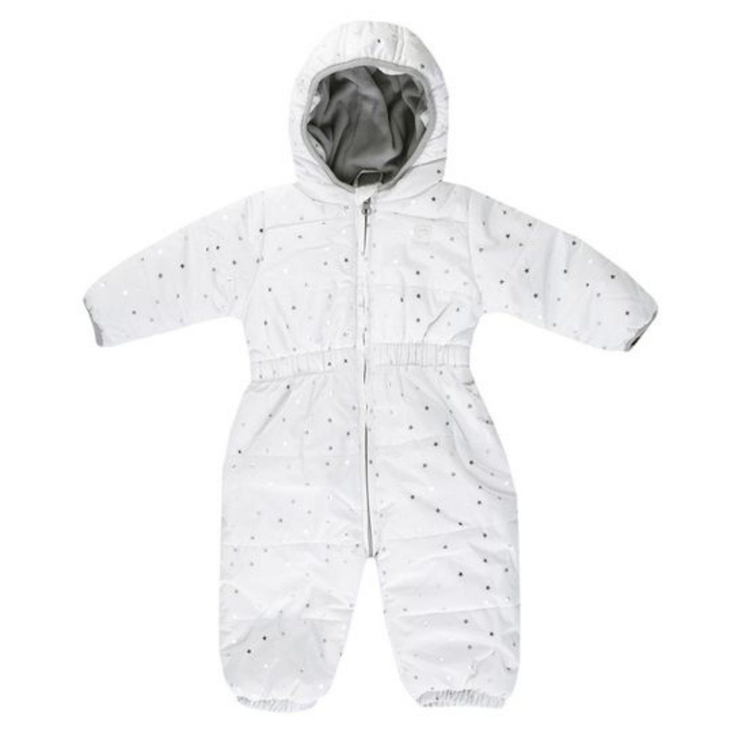 Baby Sternen, Schneeoverall hochwertigen Schneeoverall JACKY aus Winteroverall, Lang, wattiert (1-tlg) Reißverschluss Wattiert, mit weiß Materialien