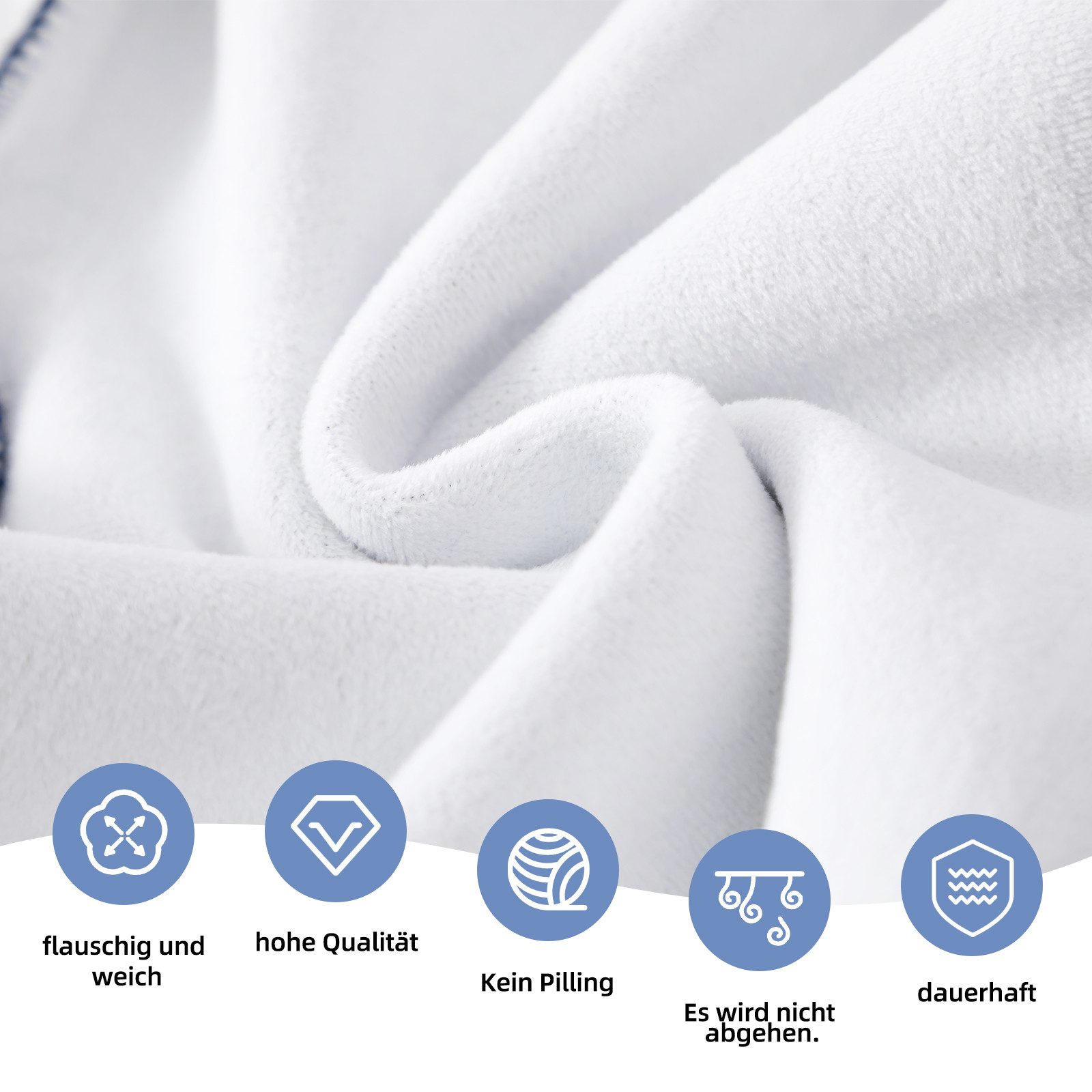Wohndecke Flanelldecke,Flanelldecke in Umschlagform,150CM*200CM, TWSOUL, Br günstig online kaufen