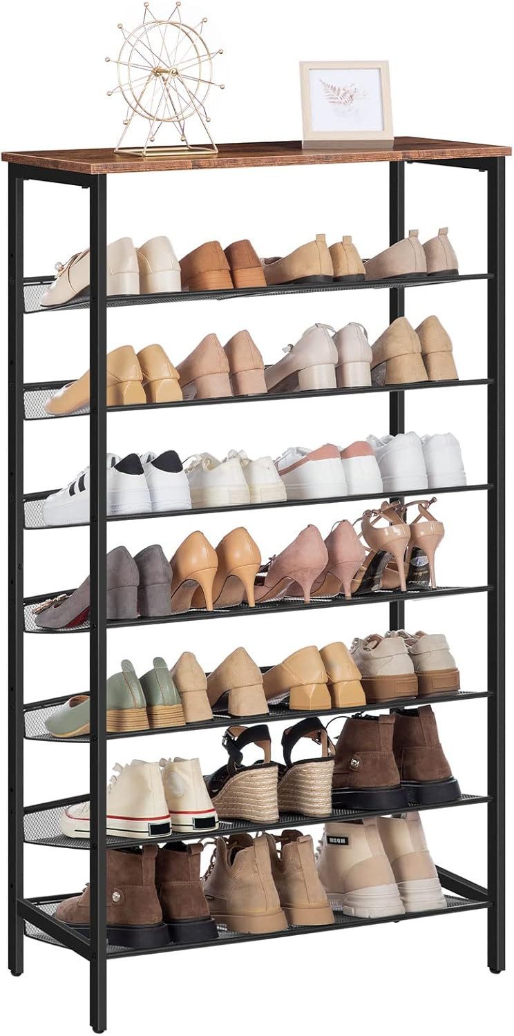 Hoobro Schuhregal Große schmal Schuhablage, 8-stöckiges günstig online kaufen