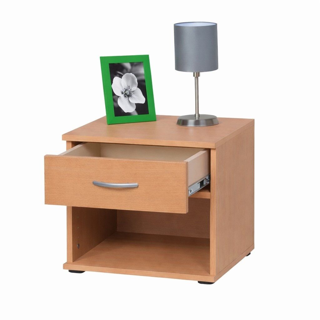 bv-vertrieb Nachtschrank Schubcontainer Beistelltisch Nachtschrank Büroschrank Container Buche Beistelltisch Nachtschrank