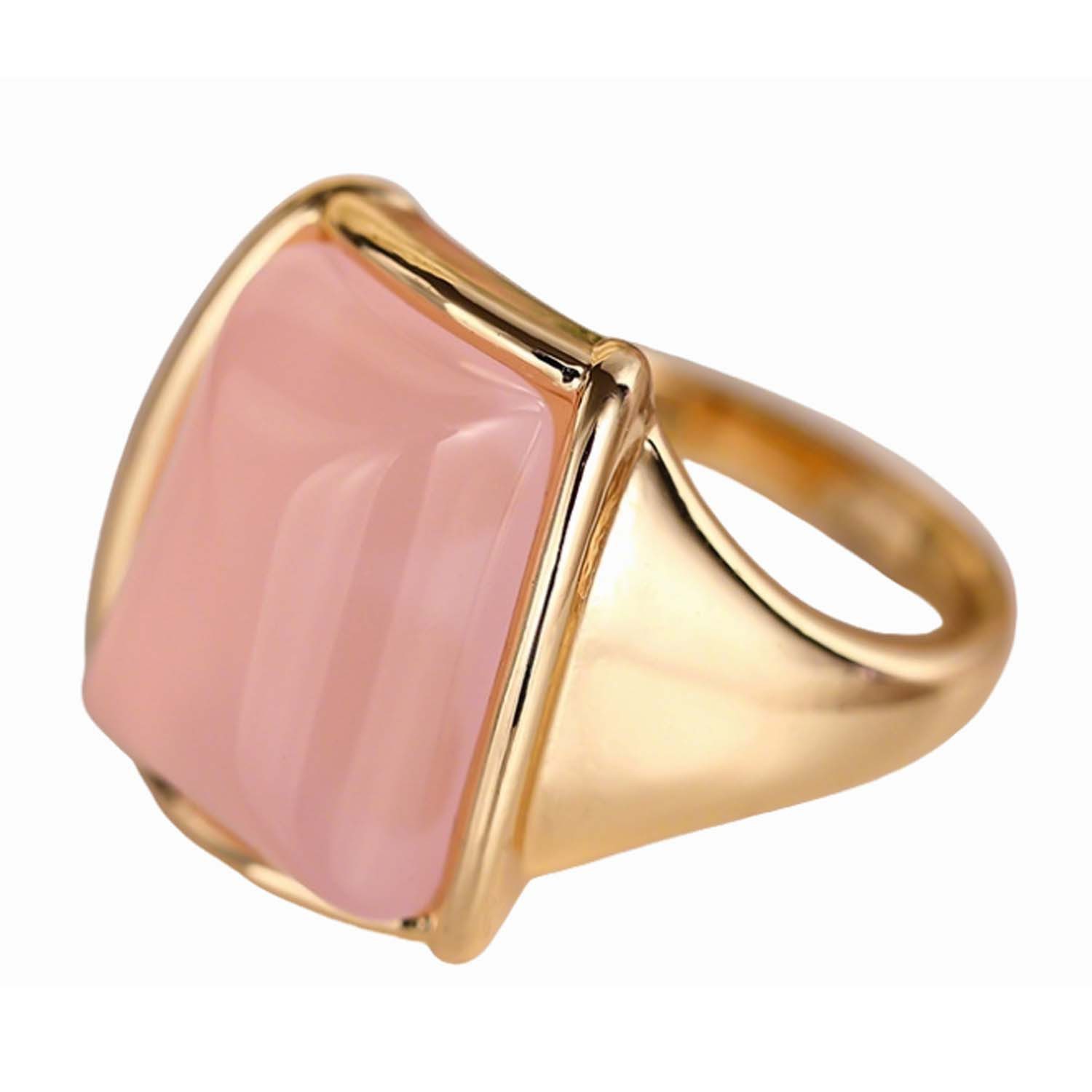 Innolea Fingerring Unregelmäßiger Mondstein-Optik-Ring – schlicht & elegant
