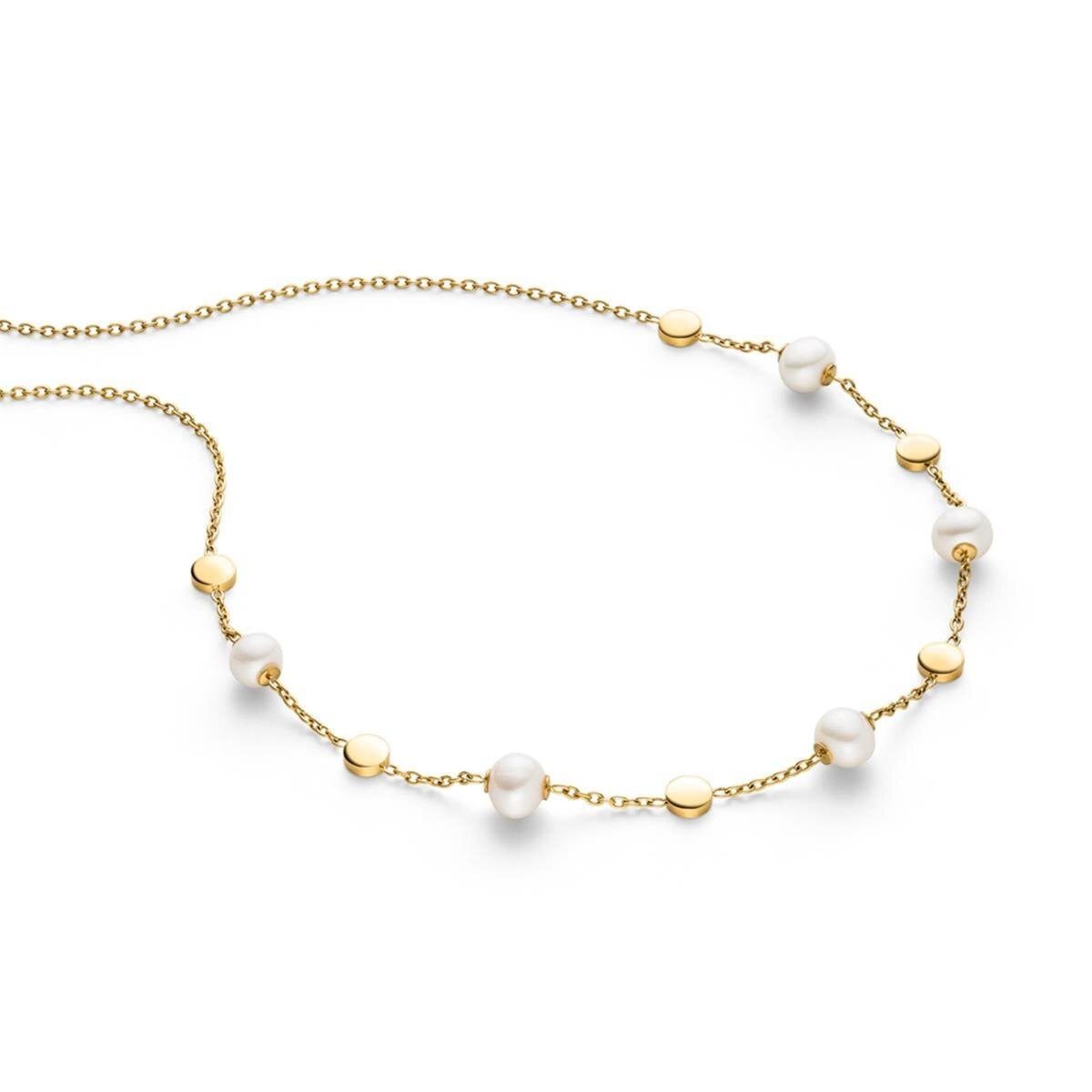 Boccia Collier Titan Goldfarben mit Perlen