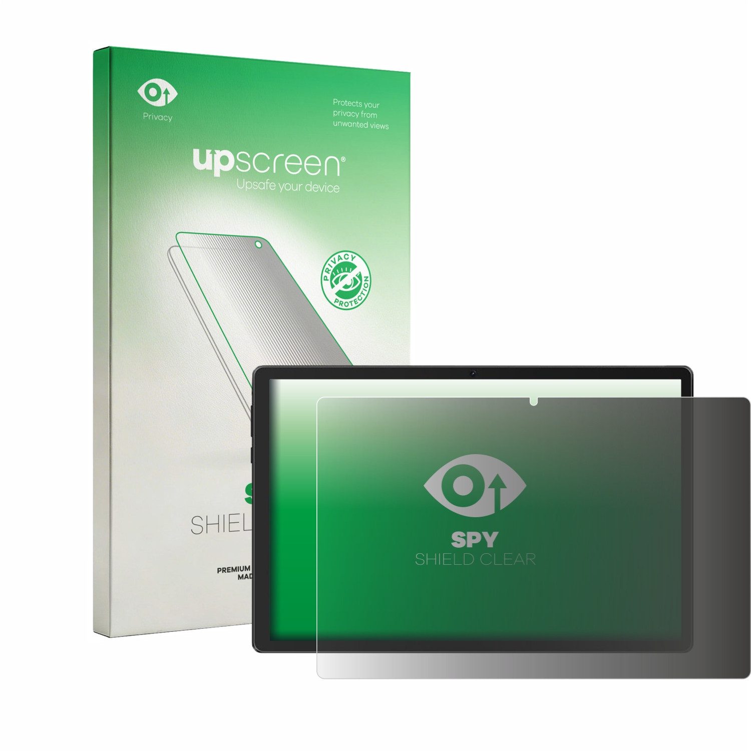 upscreen Displayschutzfolie Sichtschutzfolie für Gleeso Tablet 10.1", Anti-Spy Privacy Sichtschutz Blickschutzfolie Blaulicht-Schutz