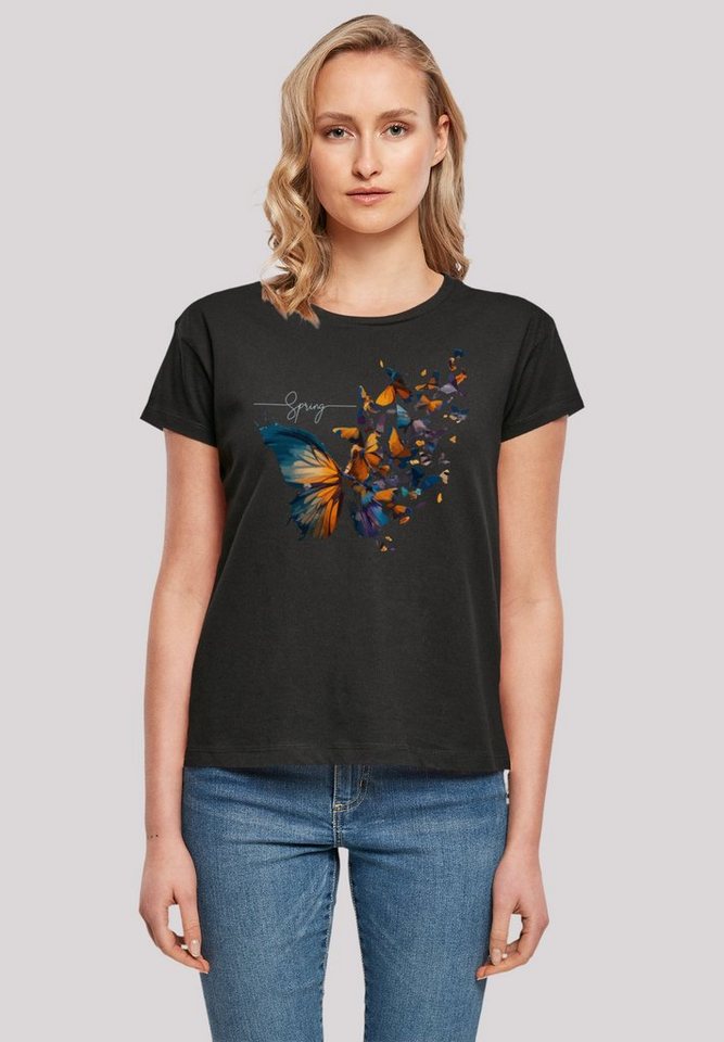 F4NT4STIC T-Shirt Schmetterling Print, T-Shirt aus Baumwolle, ultimativer  Tragekomfort