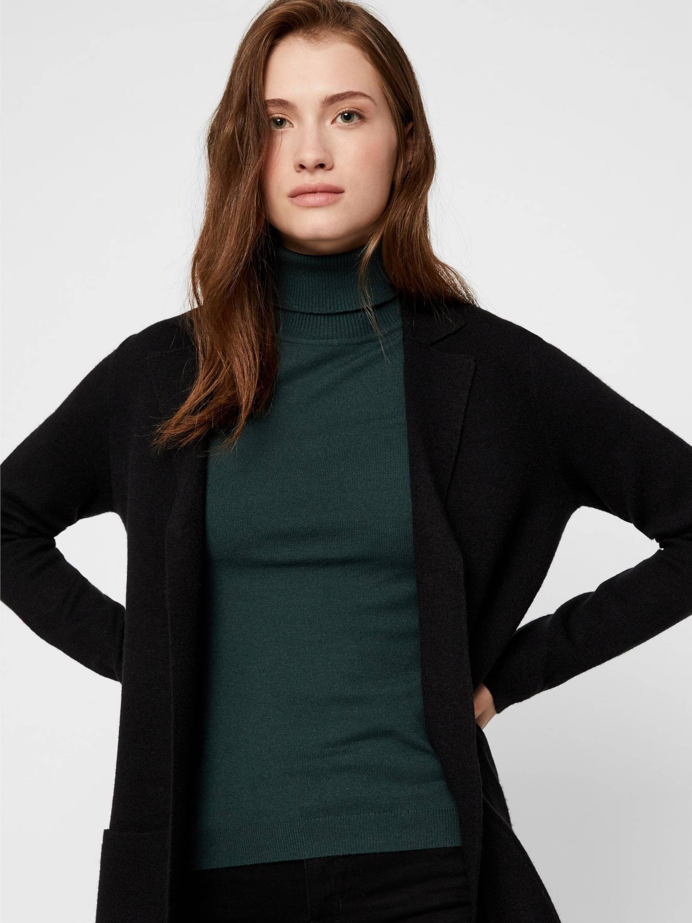 Vero Moda Strickjacke Tasty (1-tlg) Plain/ohne Details Black