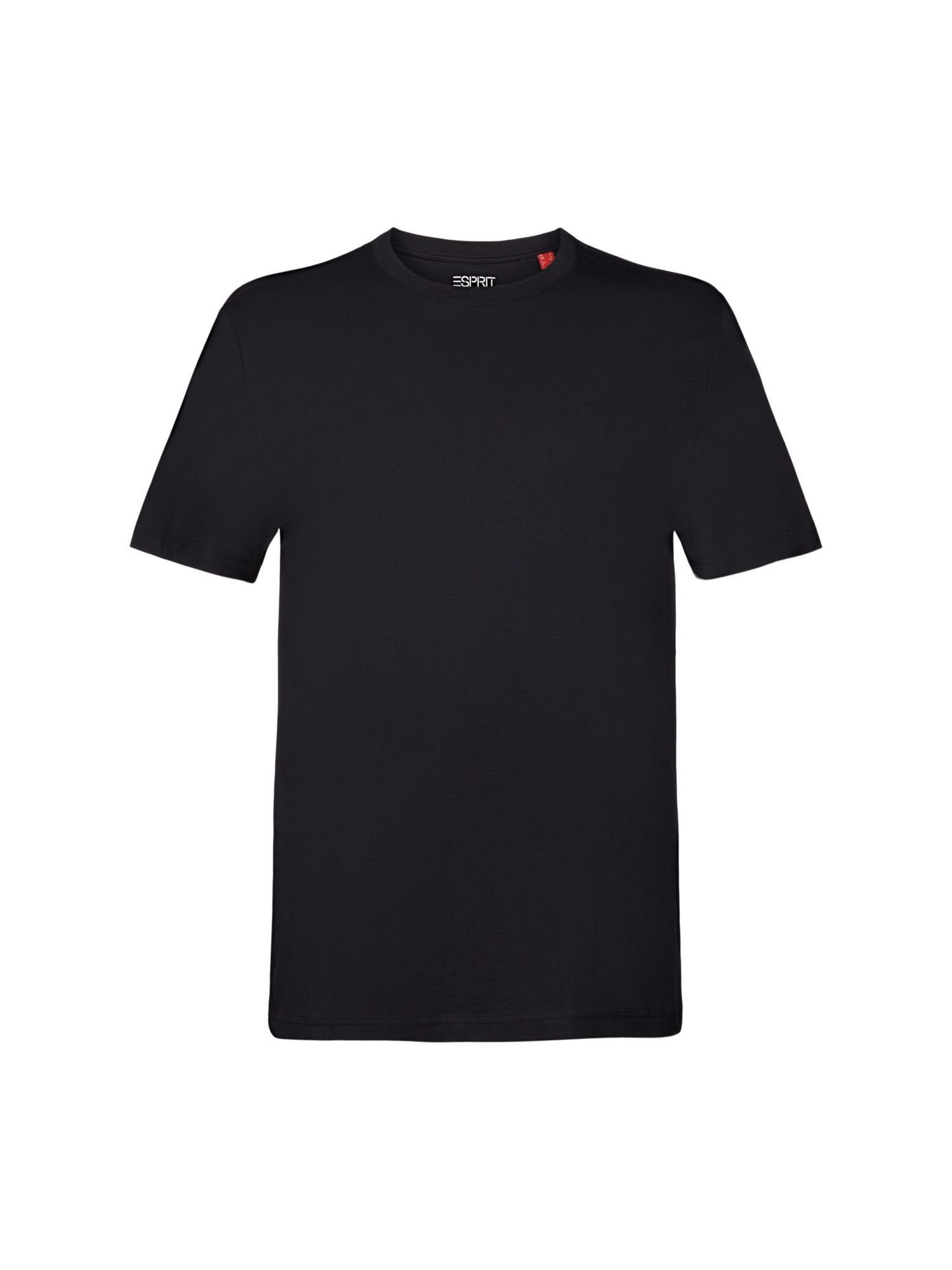 Esprit Collection T-Shirt aus Pima-Baumwolljersey (1-tlg) Rundhals-T-Shirt BLACK