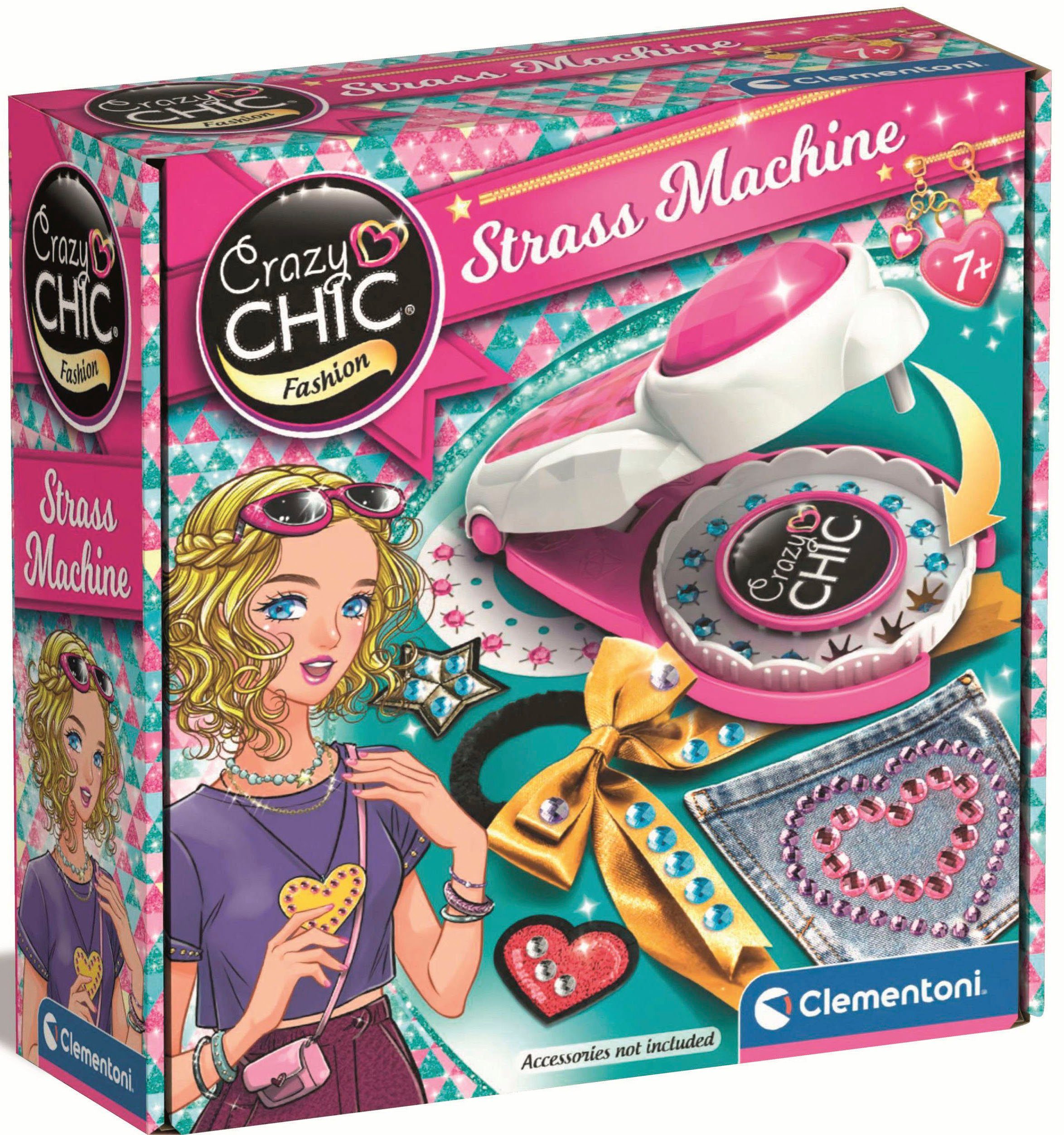 Clementoni® Kreativset Crazy Chic, Strass-Maschine, FSC® - schützt Wald - weltweit