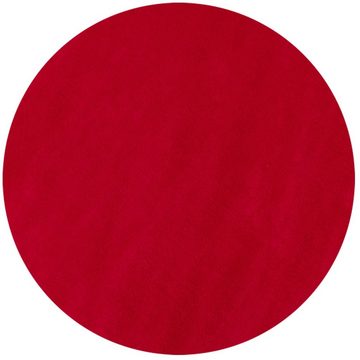 Teppich Unicolor - Einfarbig, HomebyHome, Rund, Höhe: 7 mm, Moderner Flauschiger Kurzflor Teppich Anti-Rutsch Rückseite Waschbar