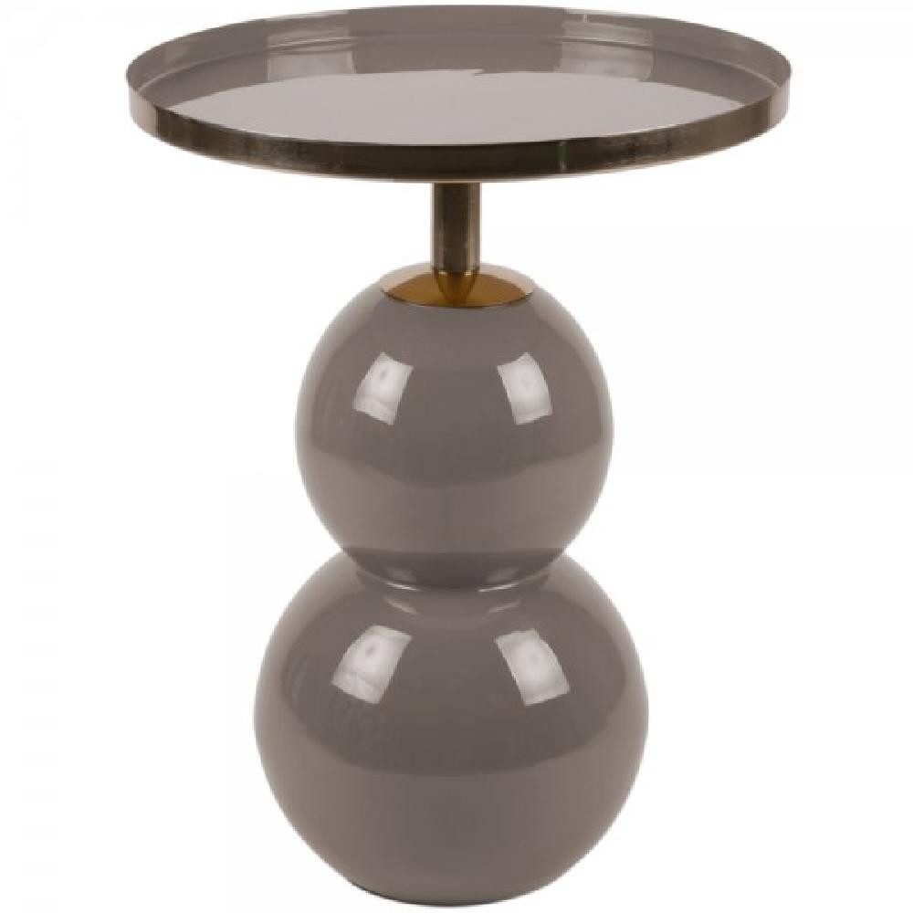 Leitmotiv Beistelltisch Beistelltisch Nora Iron Enamel Warm Grey