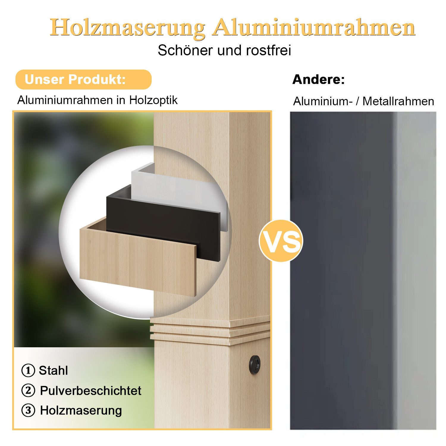 HOMALL Pavillon Winterfest und Wasserdicht 3x3/3x4m Patio für 6-10 Personen, mit 4 Seitenteilen, (160 g + Gegengewicht PU-beschichtetes Polyestergewebe Dicker fester Rahmen), Pavillon mit 90-mm-Aluminium, Dreiecksverstärkung und Doppelträgerdach