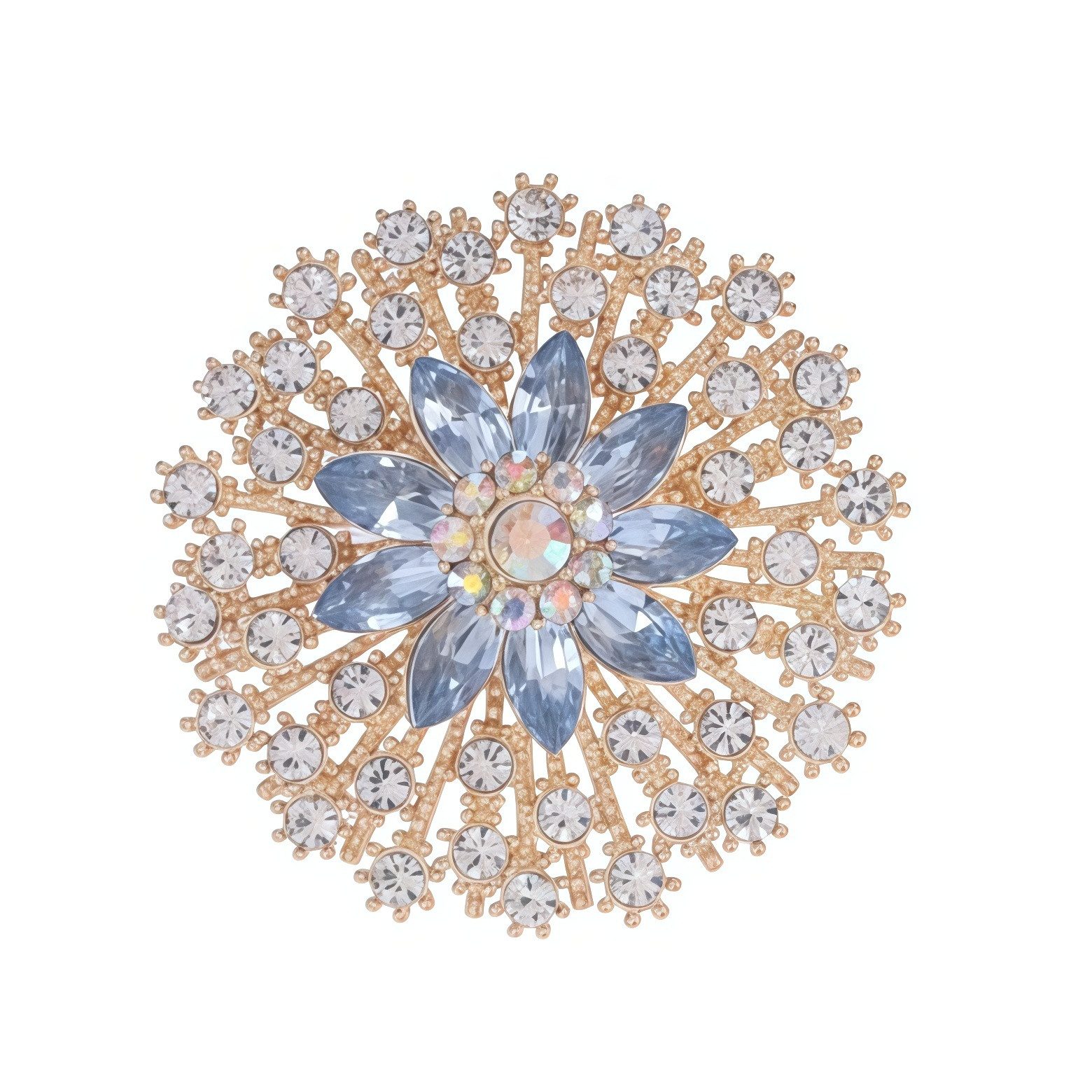 FOUORTUNATE-BEE Brosche Glitzernde Sonnenblumen-Brosche aus Kristall im Vin günstig online kaufen