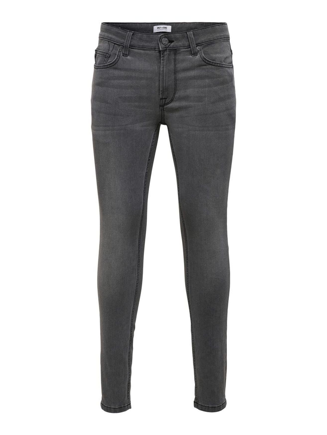 Grau Slim-fit-Jeans Fit Skinny in Denim Trousers ONLY Tapered 3964 Stretch Hose & ONSWARP SONS Jeans (1-tlg) Pants