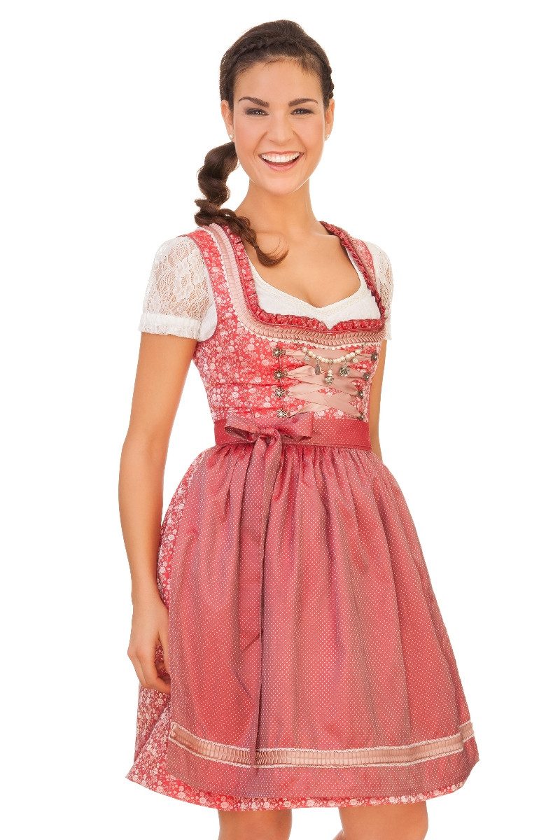 MarJo Dirndl Midi Dirndl 2tlg. - GRADA - rot