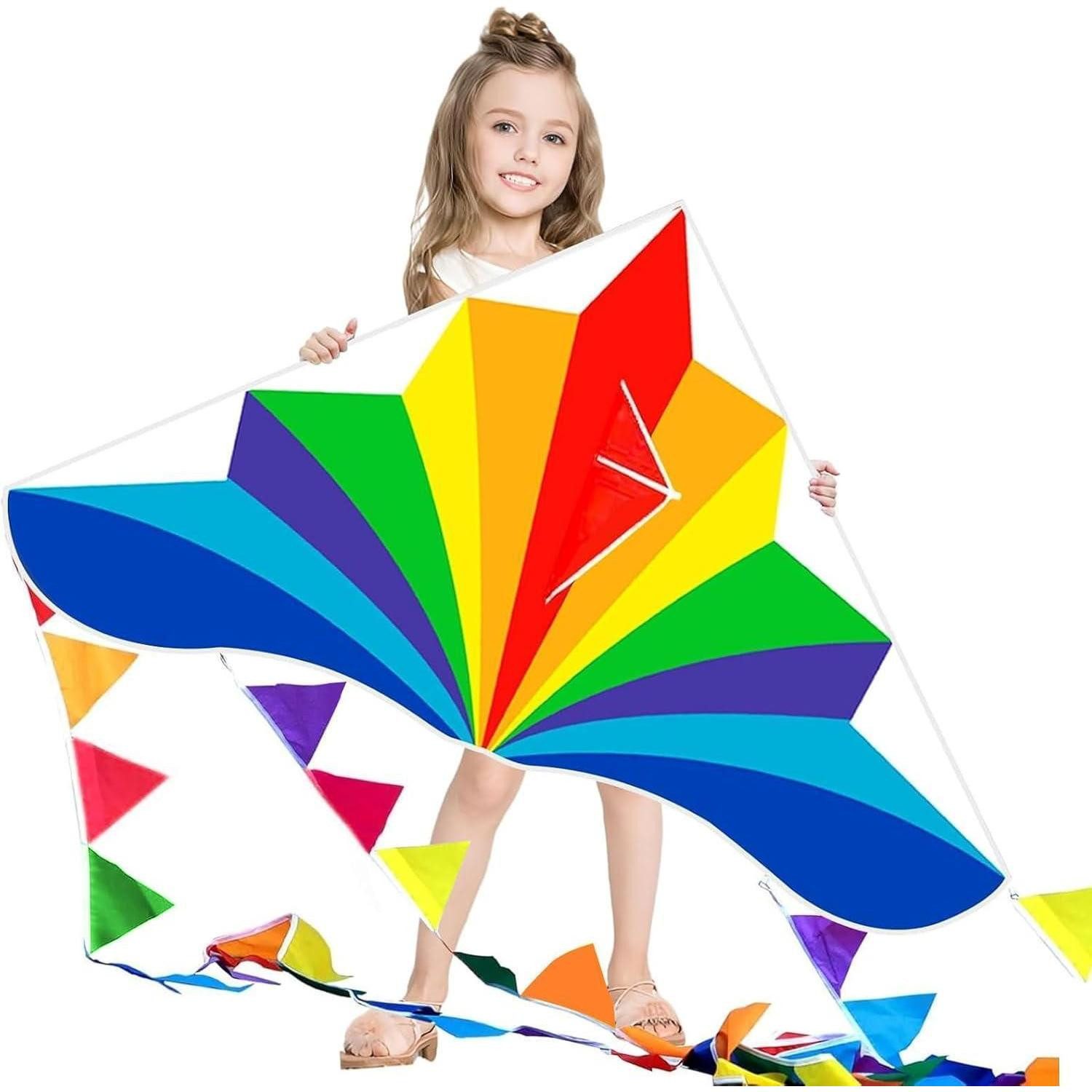 Super Nylon Drachenschwanz, 10 M, Regenbogenfarben – Zubehör Für Lenkdrachen, Steigert Stabilität & Optik