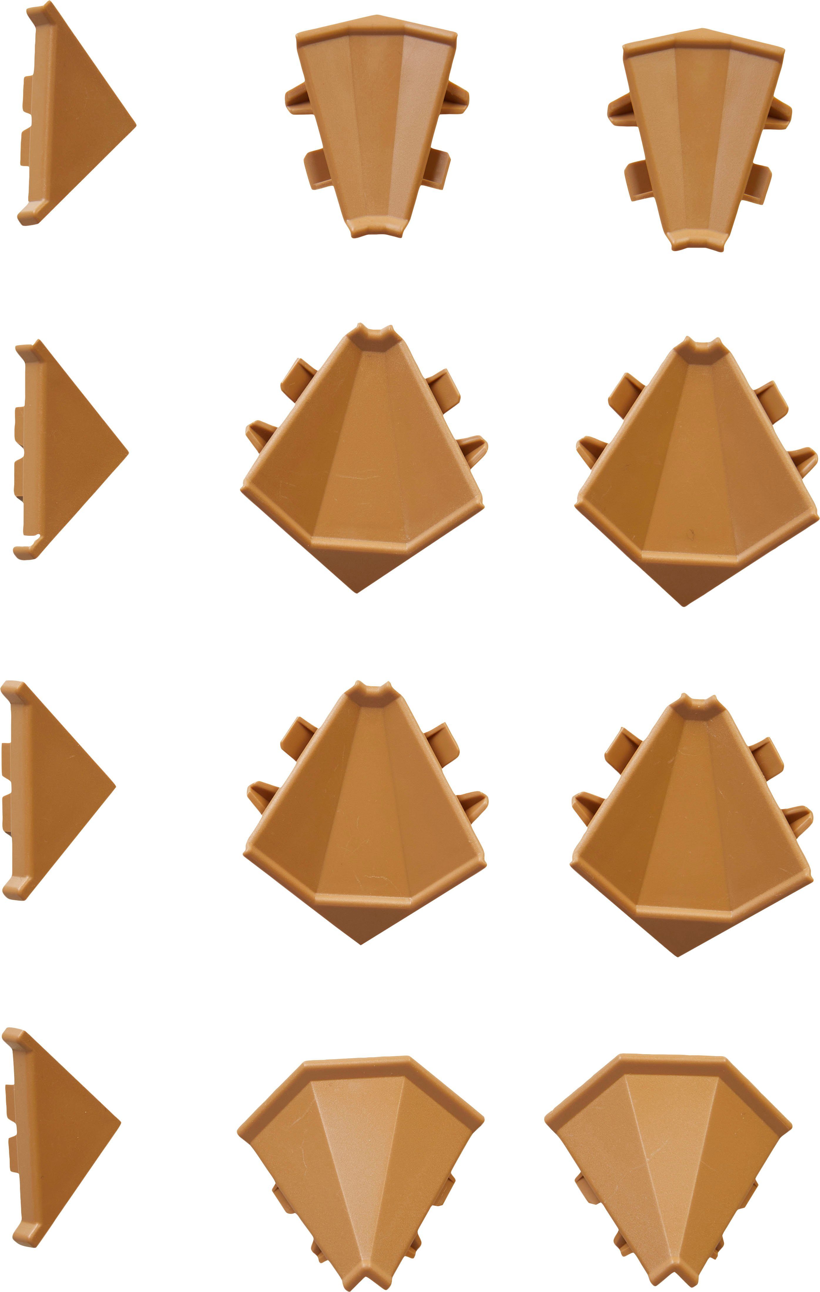 nobilia® Abschlussleiste passend für alle Serien, aus hochwertigem Kunststoff, Kunststoff, zum Anschrauben, individuell kürzbar, Maße (B/T/H): 200/2,5/2,5 cm