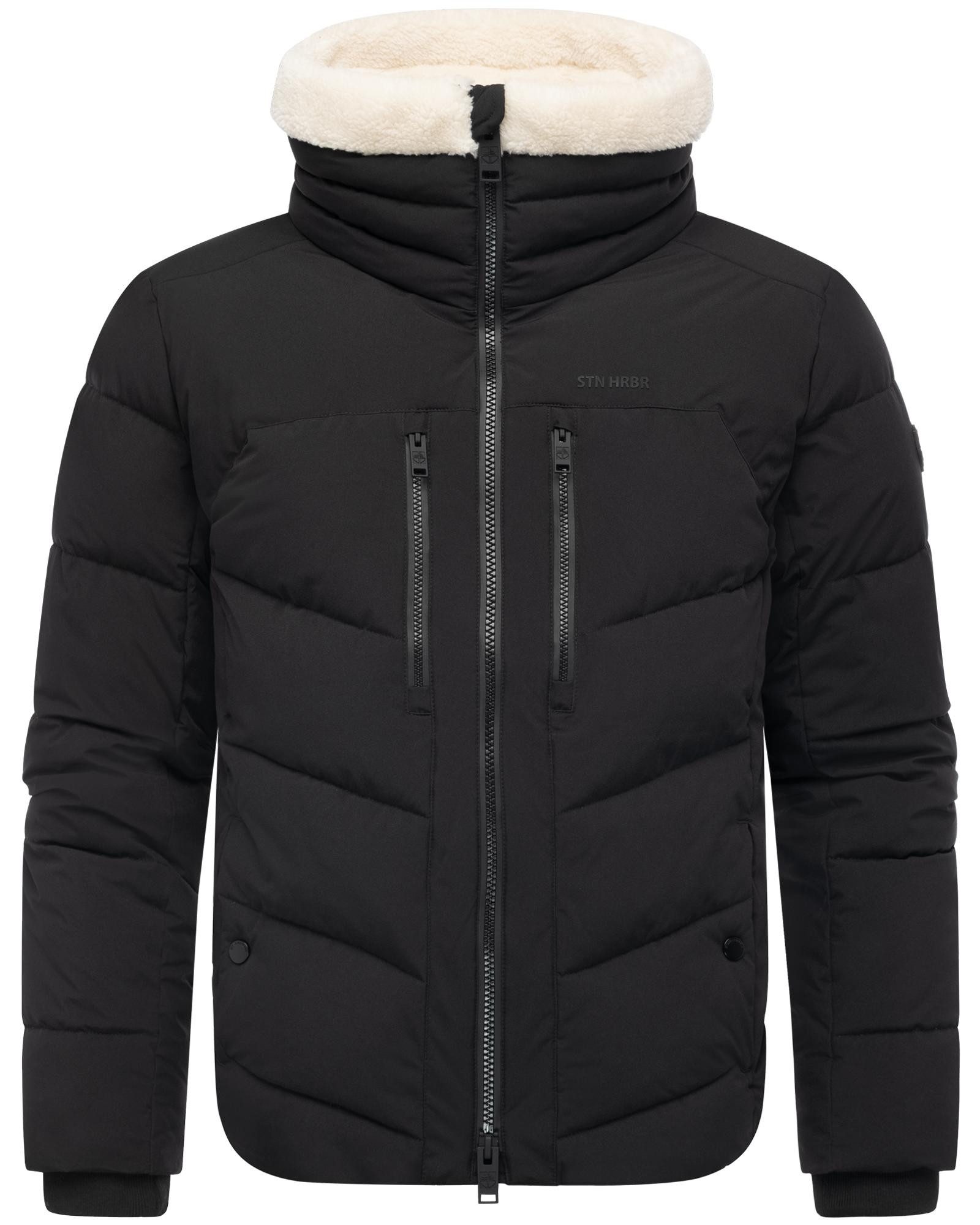 Stone Harbour Steppjacke Ansello XX Gesteppte Herrenjacke mit Teddy-Kunstfell-Kragen