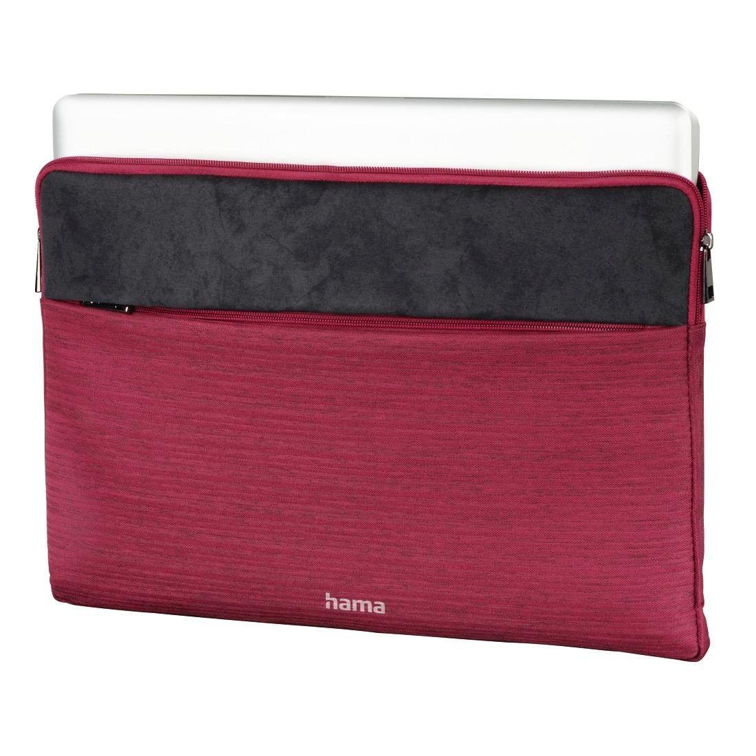 Hama Laptoptasche Laptop-Sleeve "Tayrona", bis 40 cm (15,6), Notebook-Sleeve rot