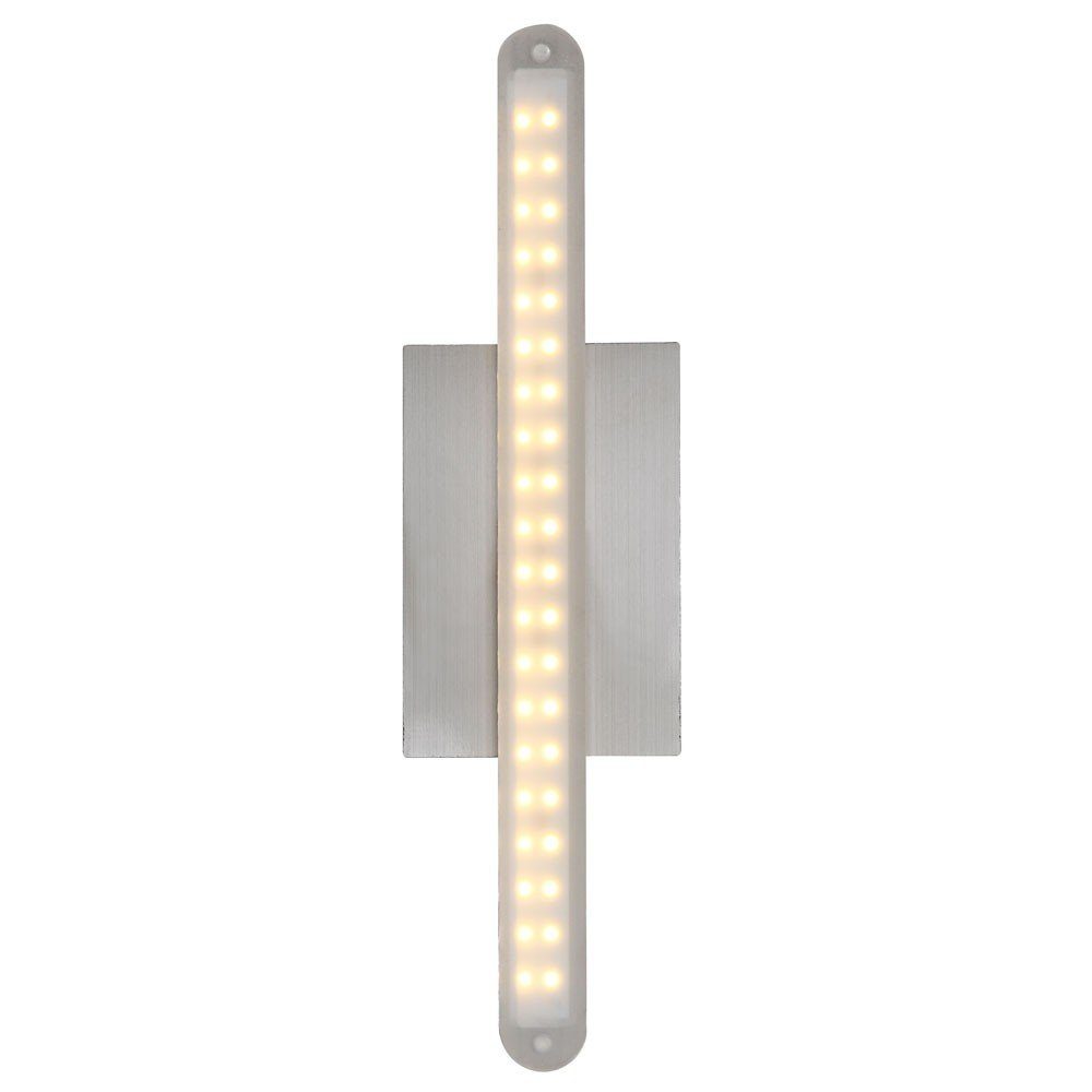 Globo Chrom Lampe Metall Warmweiß, Watt Globo 4 Wand LED-Leuchtmittel Acryl LED Wandleuchte, fest Beleuchtung LED verbaut, Leuchte