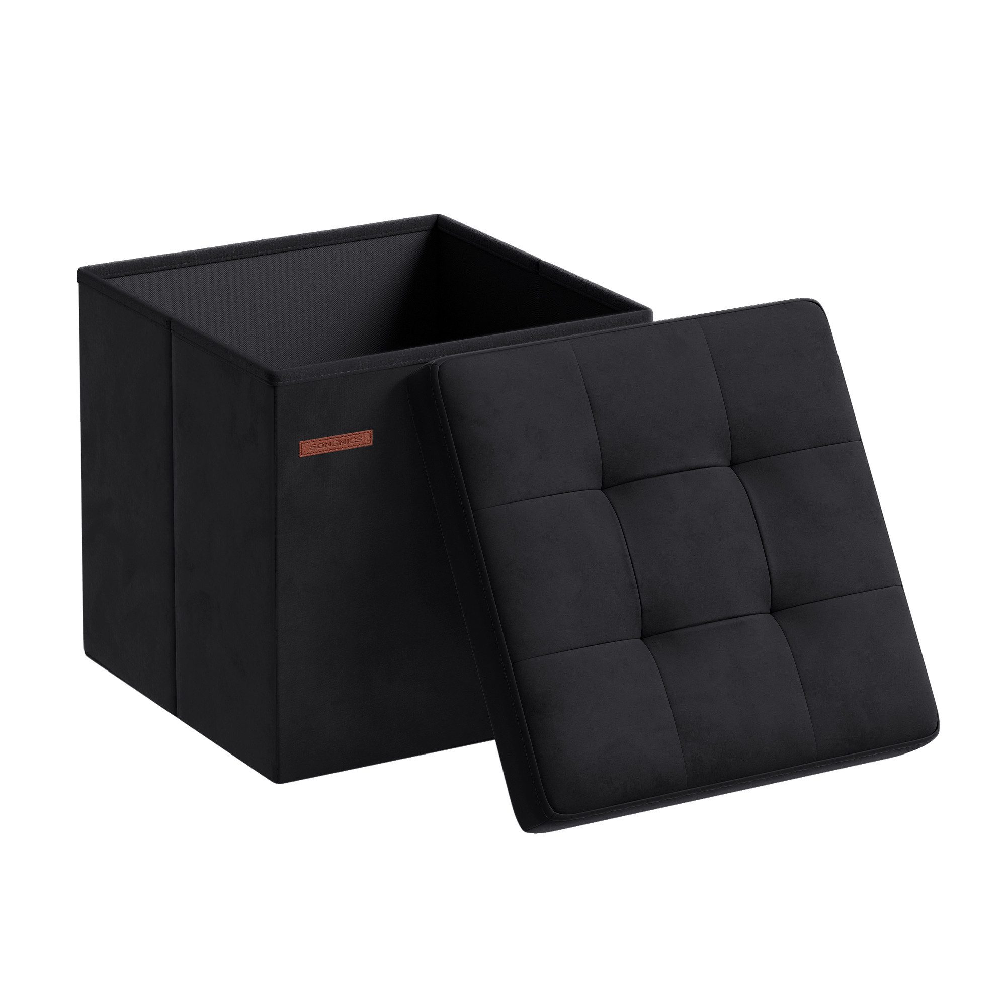 SONGMICS Sitzhocker sitzbank, Aufbewahrungsbox mit Deckel, bis 130/300 kg belastbar