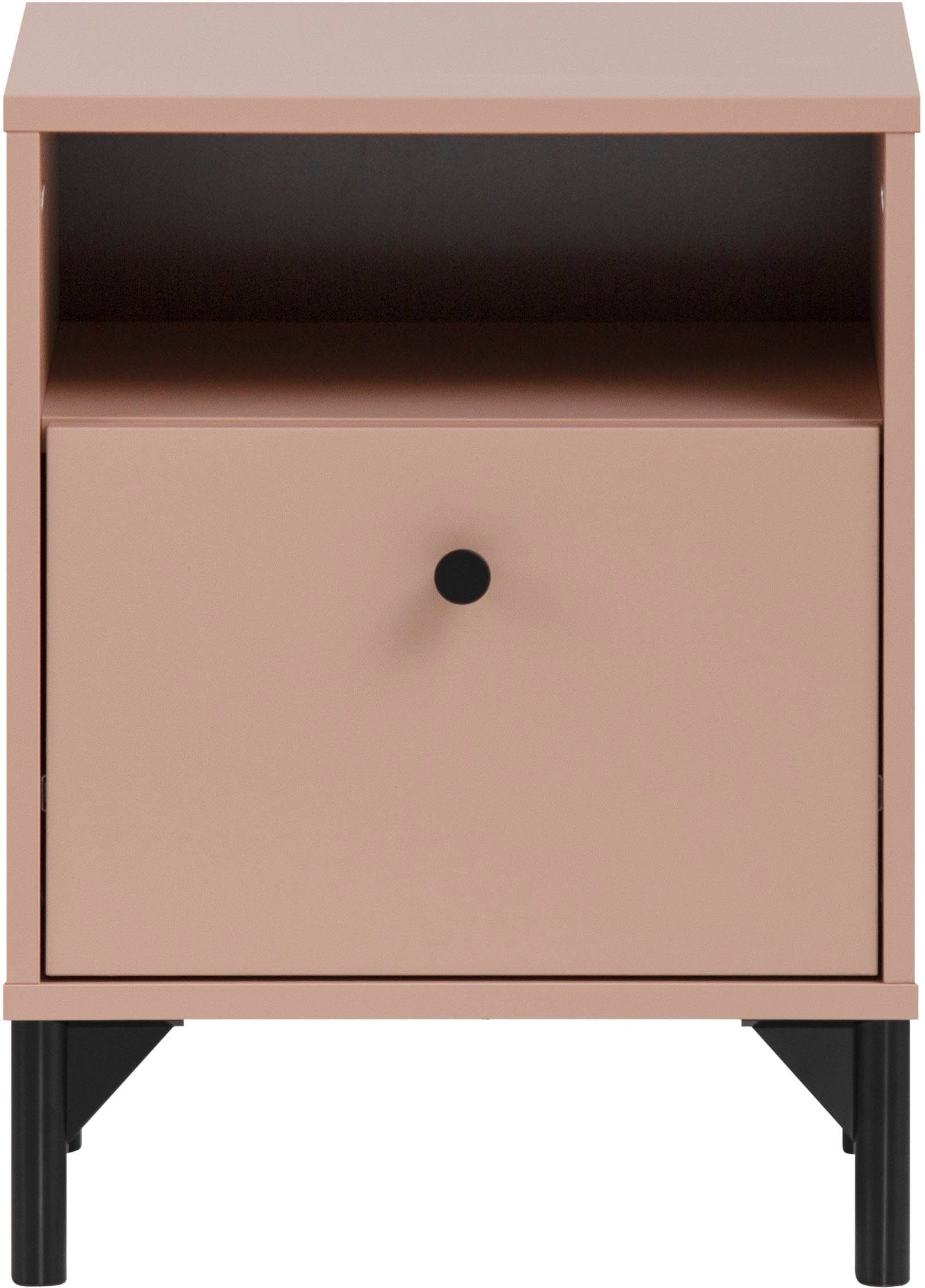 Schildmeyer Nachttisch Smash, Breite 40 cm, Schublade mit Teilauszug und hochwerigen Metallbeschlägen