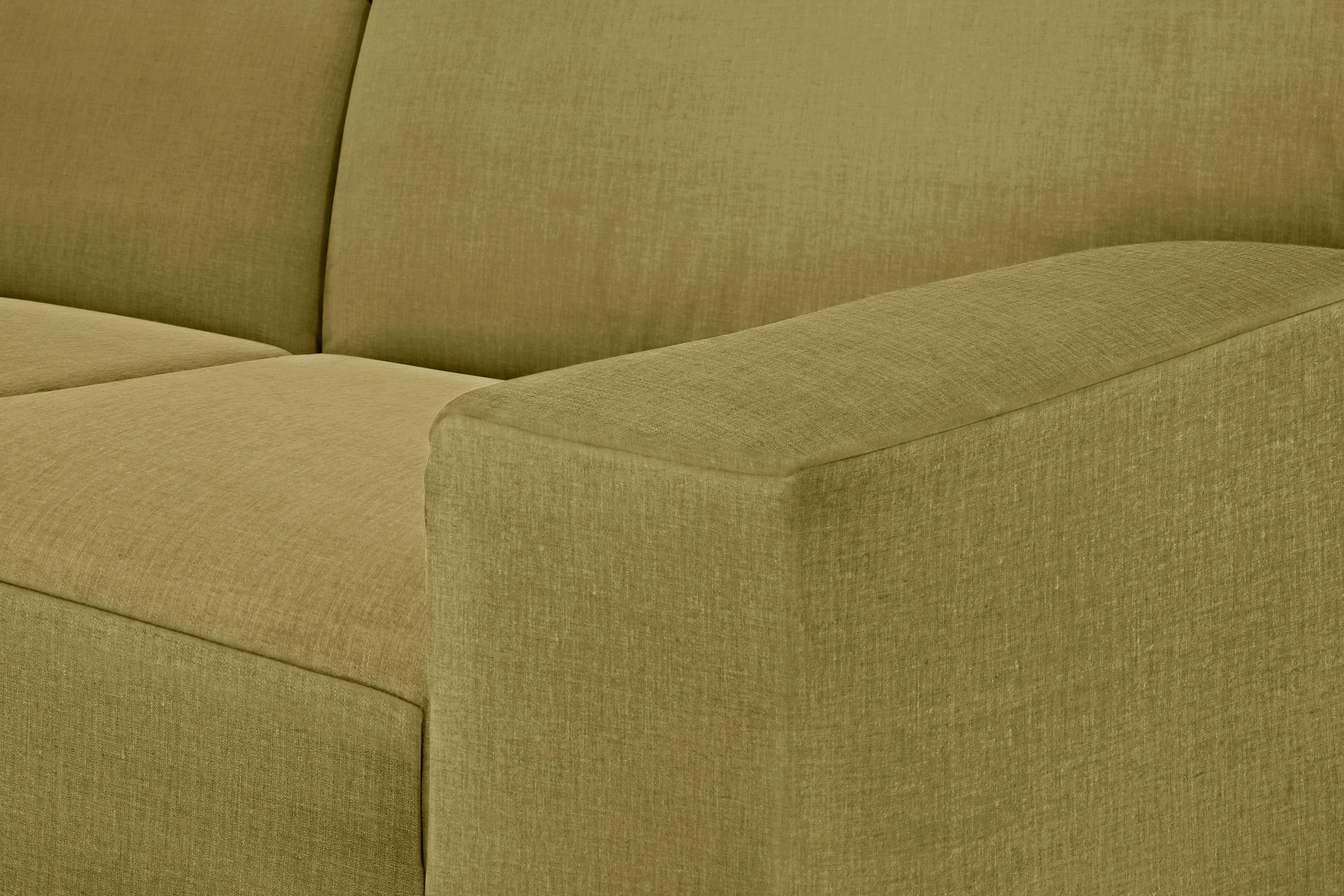 HOME Ecksofa Retrolook, Füße wengefarben NORDIC TOM TAILOR im PURE,