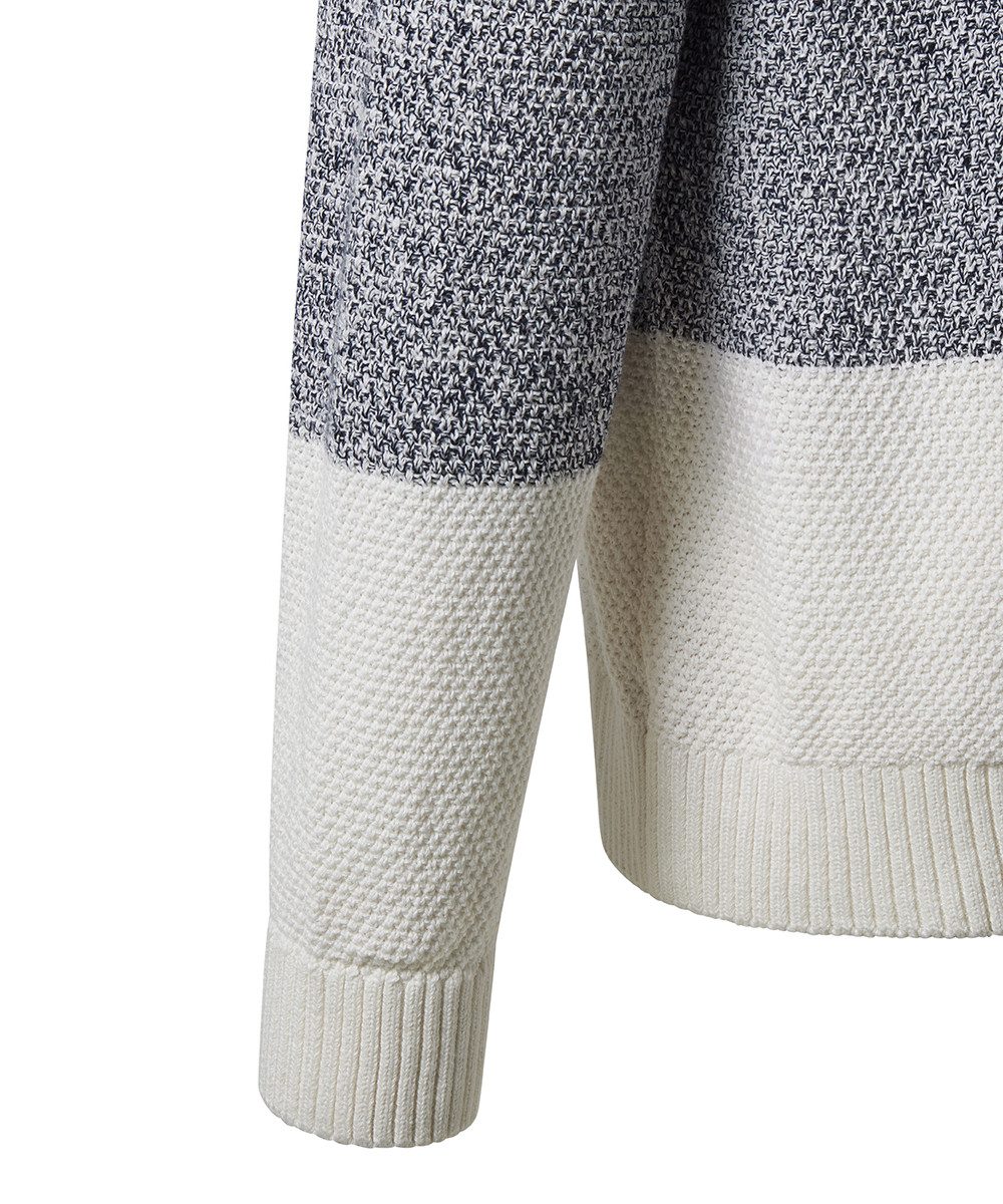 Pioneer Authentic Jeans Strickpullover Knit 1/1 Cowl neck b mit Stehkragen und Colorblocking