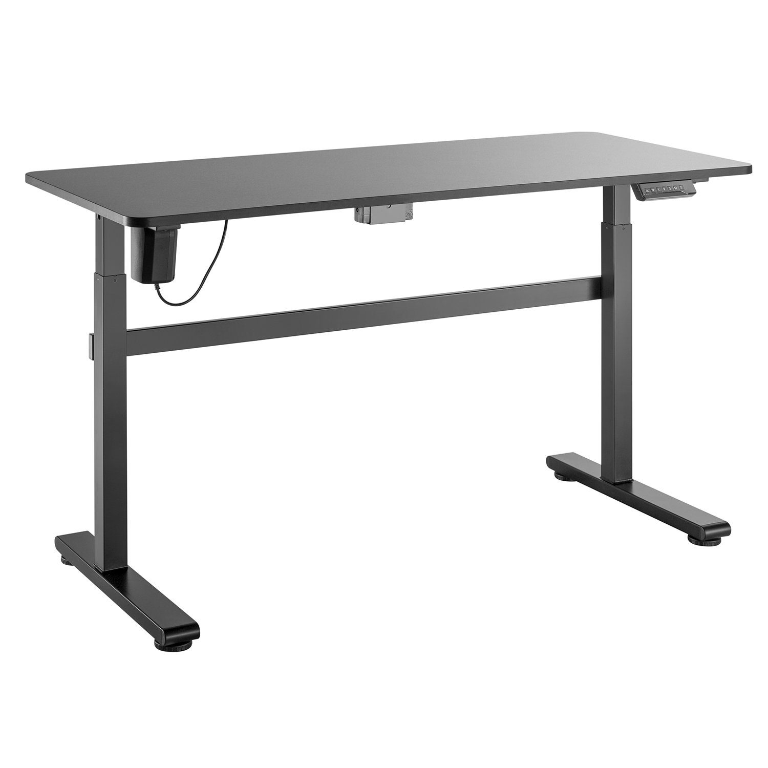Ergo Office Schreibtisch ER-434, Elektrisch Höhenverstellbare Sitz-Steh- Schreibtisch 140x60cm max. 118cm Ergonomischer Tisch Belastbar bis 50kg
