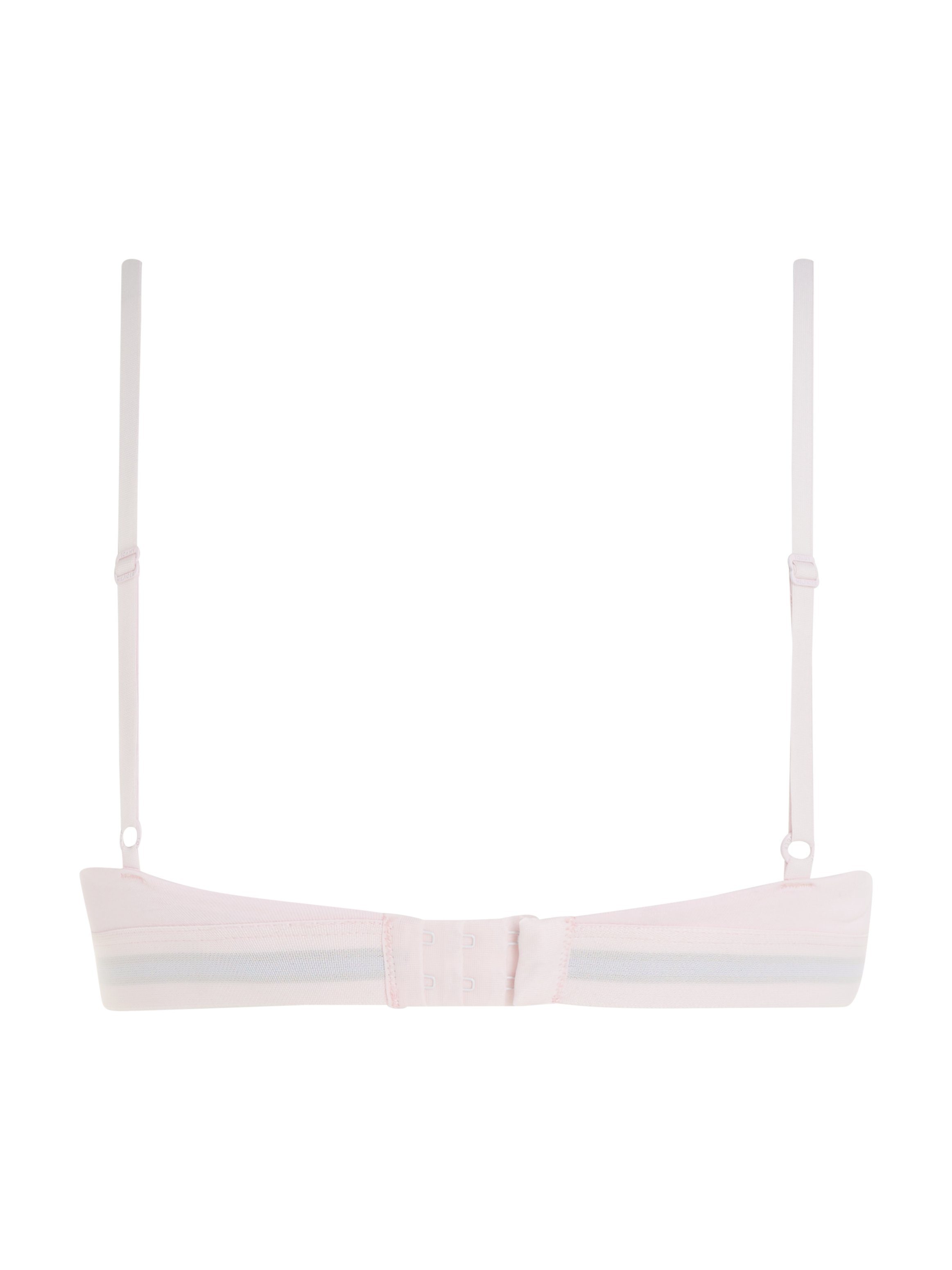 TRIANGLE Hilfiger Hilfiger UNLINED Light-Pink Underwear Tommy Markenlabel Bralette-BH Tommy mit