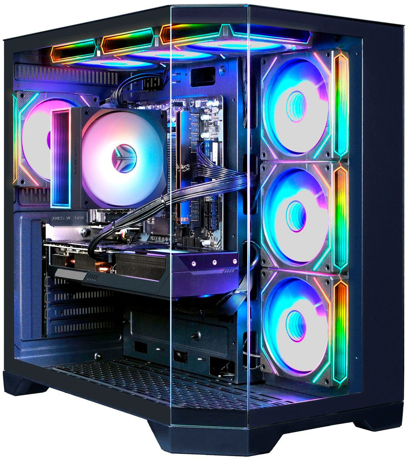 GAMEMAX HYPE-A BK 8196 AMD Ryzen 7 9700X 32GB DDR5 1TB SSD RX 9070 XT Gaming-PC (AMD Ryzen 7 9700X, RX 9070 XT, 32 GB RAM, 1000 GB SSD, Luftkühlung aktiv, Windows 11, DDR5 RAM)