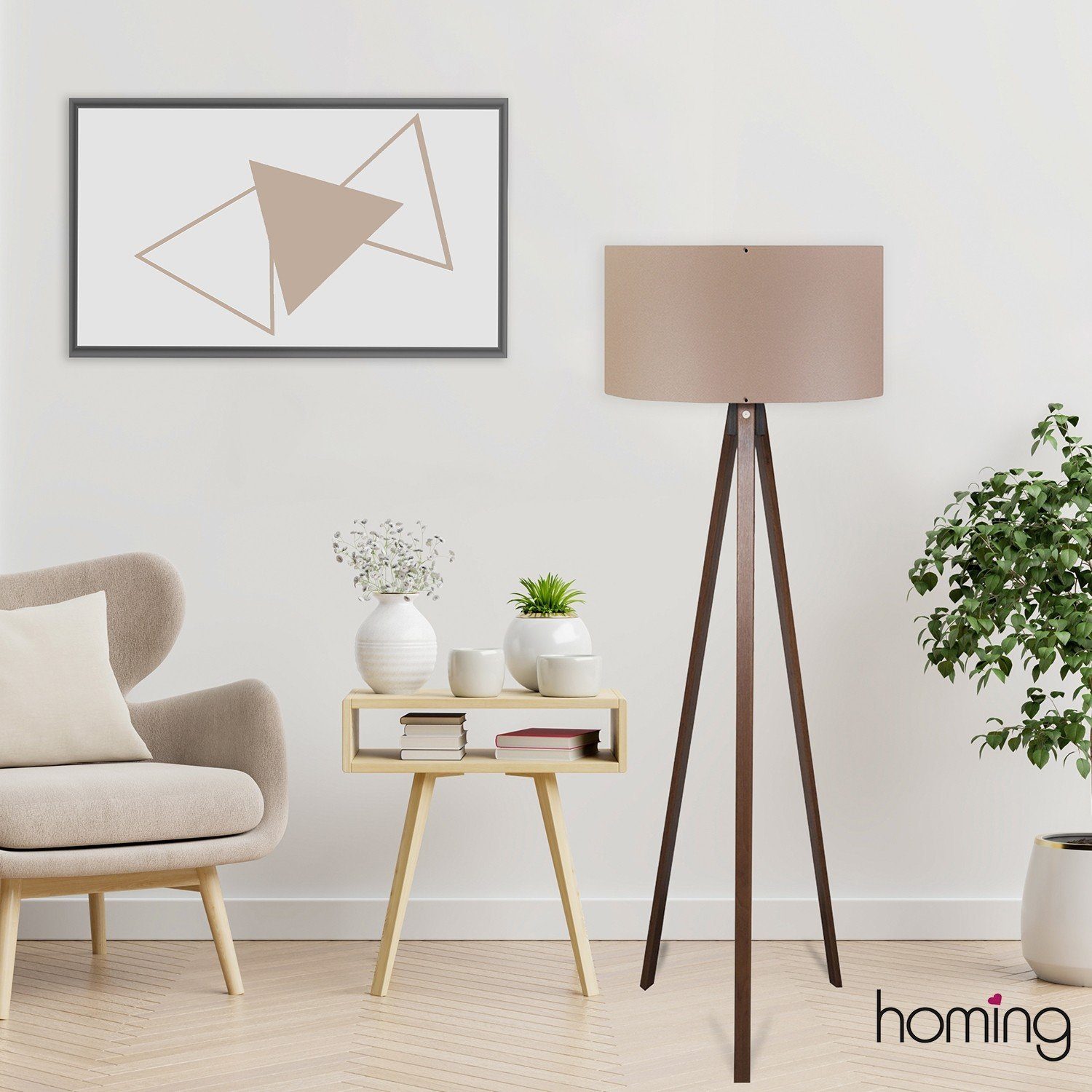 Opviq Stehlampe 100% MDF, 140 cm N3487 günstig online kaufen