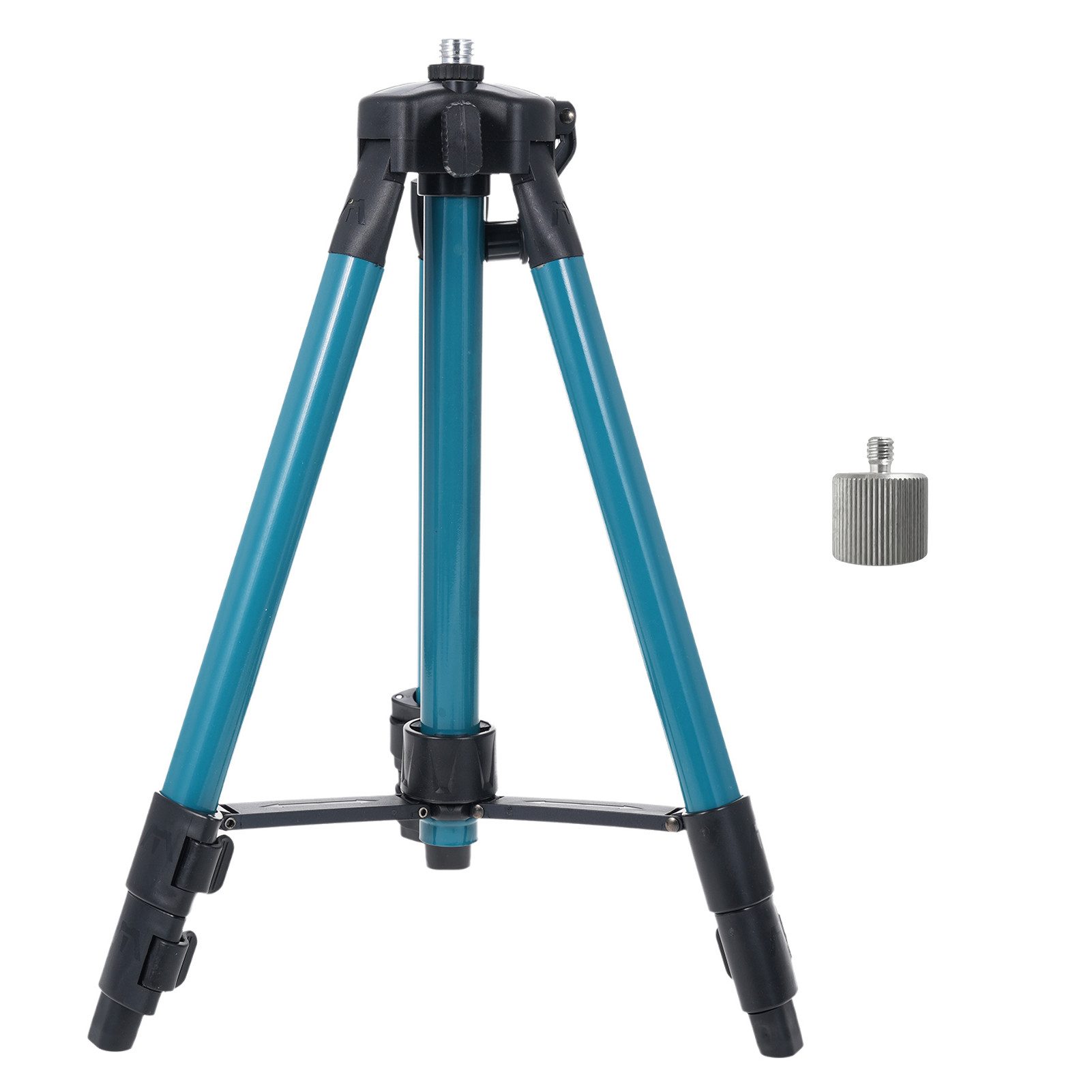 cocosity Nivelliergerät 1-Meter-Stativ für 5/8-Zoll-Laser-Nivelliergeräte mit 5/8-Adapter, Höhenverstellbar von 9 cm bis 100 cm, Aluminiumlegierung