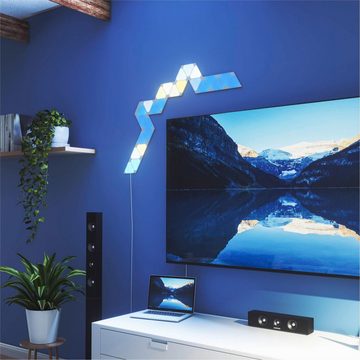 nanoleaf LED Panel Shapes Triangles Mini, Dimmfunktion, LED fest integriert, Farbwechsler