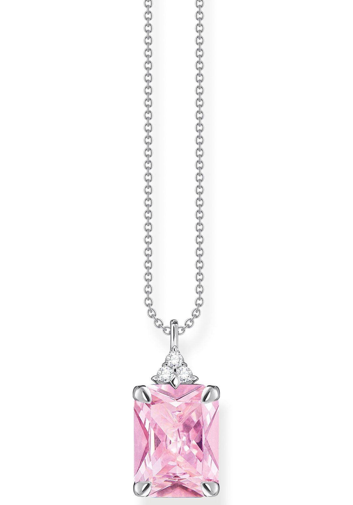THOMAS SABO Kette mit Anhänger pinker S...