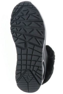 Skechers 310539L/BBK Uno-Fall Air Black Sneaker atmungsaktiv durch Perforierung, sichtbare Luftkissendämpfung