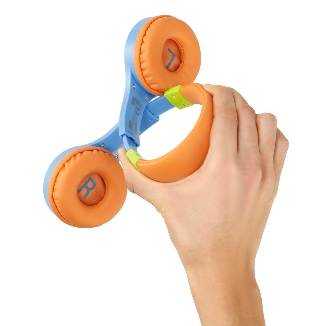 Hama Kinderkopfhörer mit Kabel (85 dB Lautstärkebegrenzung, On-Ear) Kinder-Kopfhörer (Sprachsteuerung, Größenverstellbar, Integriertes Mikrofon, Siri und Google – Bild 4 von 5