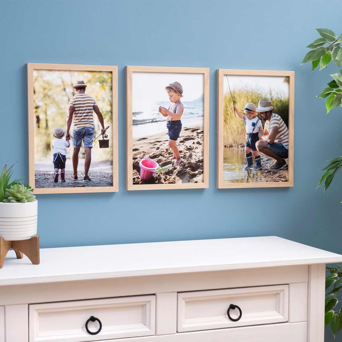 PHOTOLINI Bilderrahmen 3er Set, stabiles MDF-Holz, günstig online kaufen
