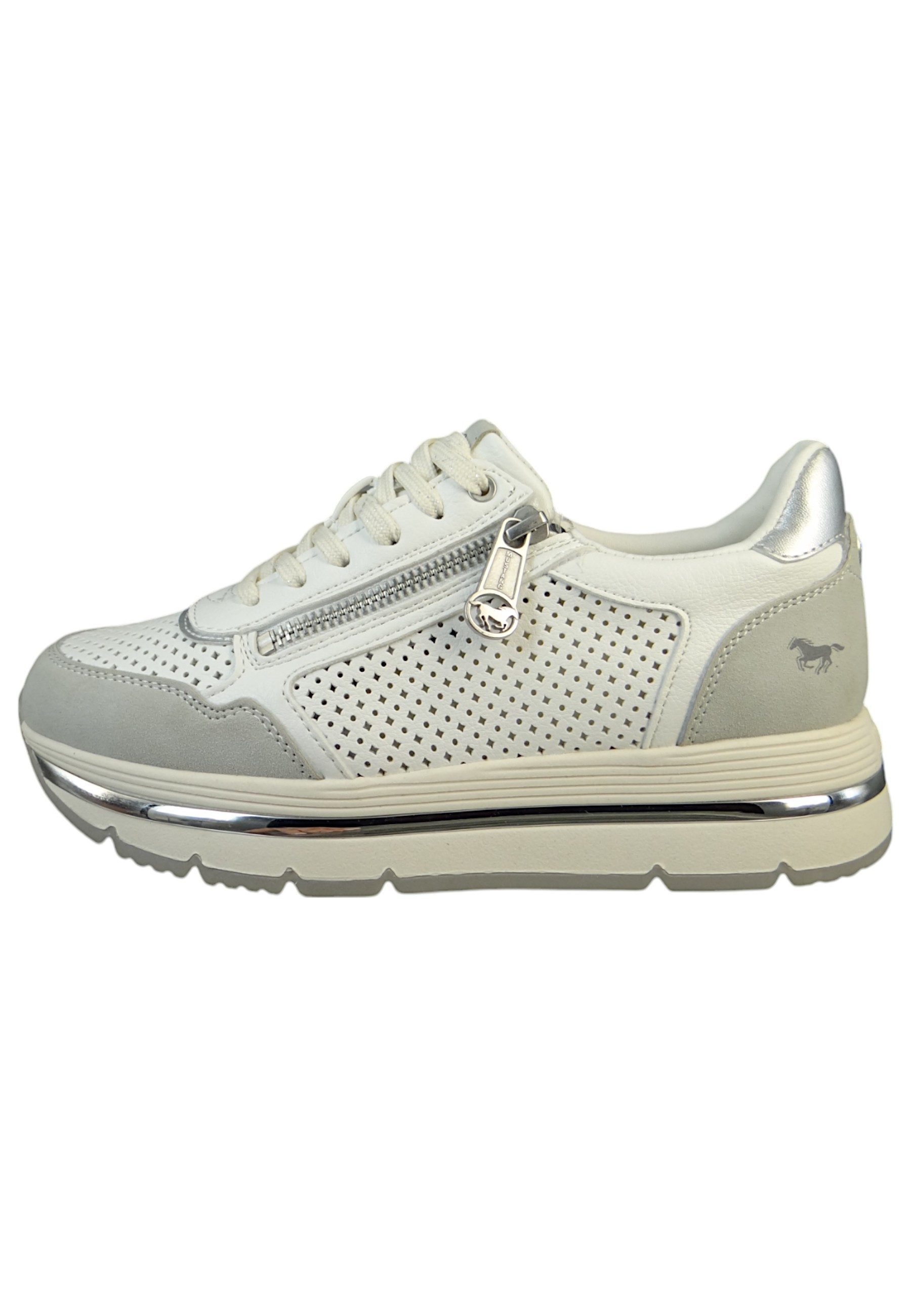 Mustang Shoes 1498302 1 Weiss Sneaker