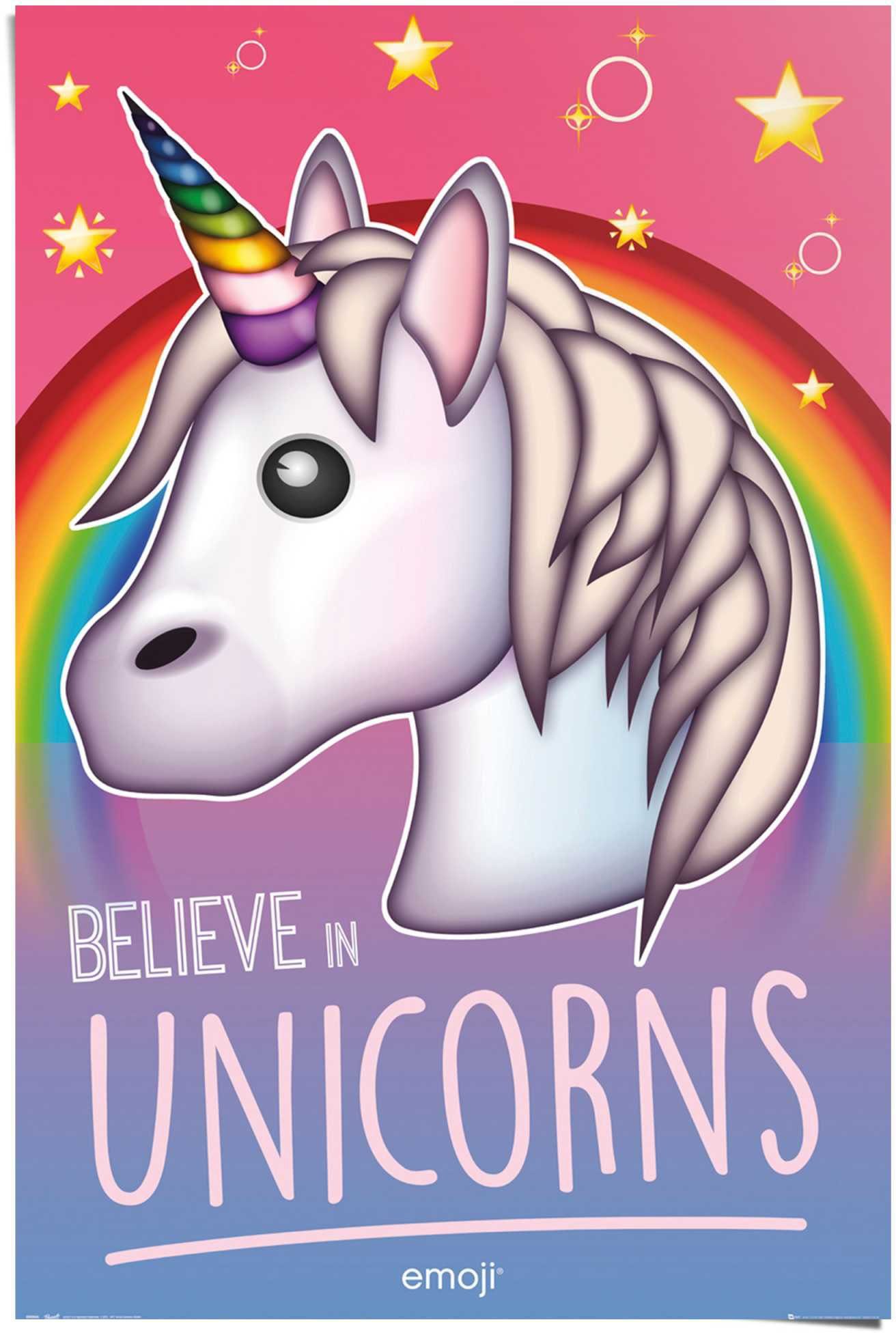 Reinders! Poster Emoji Einhorn, (1 St)