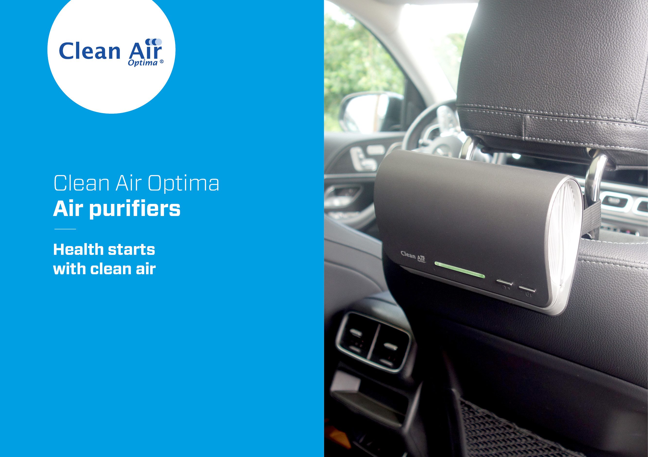 Clean Air Optima Luftreiniger HEPA UV Desktop/Auto Ionisator Luftreiniger CA-501, für 15 m² Räume, Luftreiniger für den mobilen Einsatz