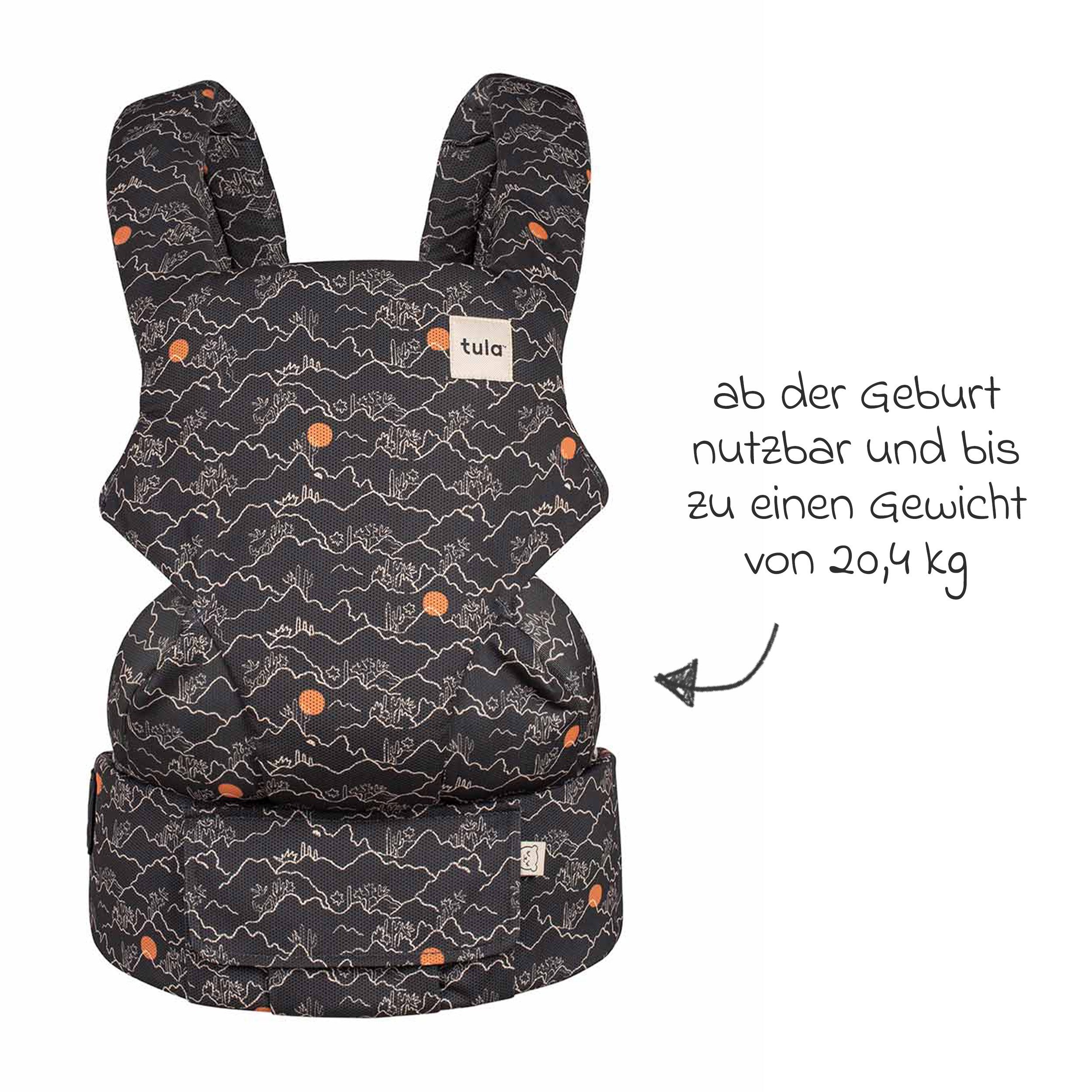 Tula Babytrage Explore Mesh - Mojave, Baby Kinder Bauchtrage Rückentrage ab Geburt von 3,2 kg - 20,4 kg