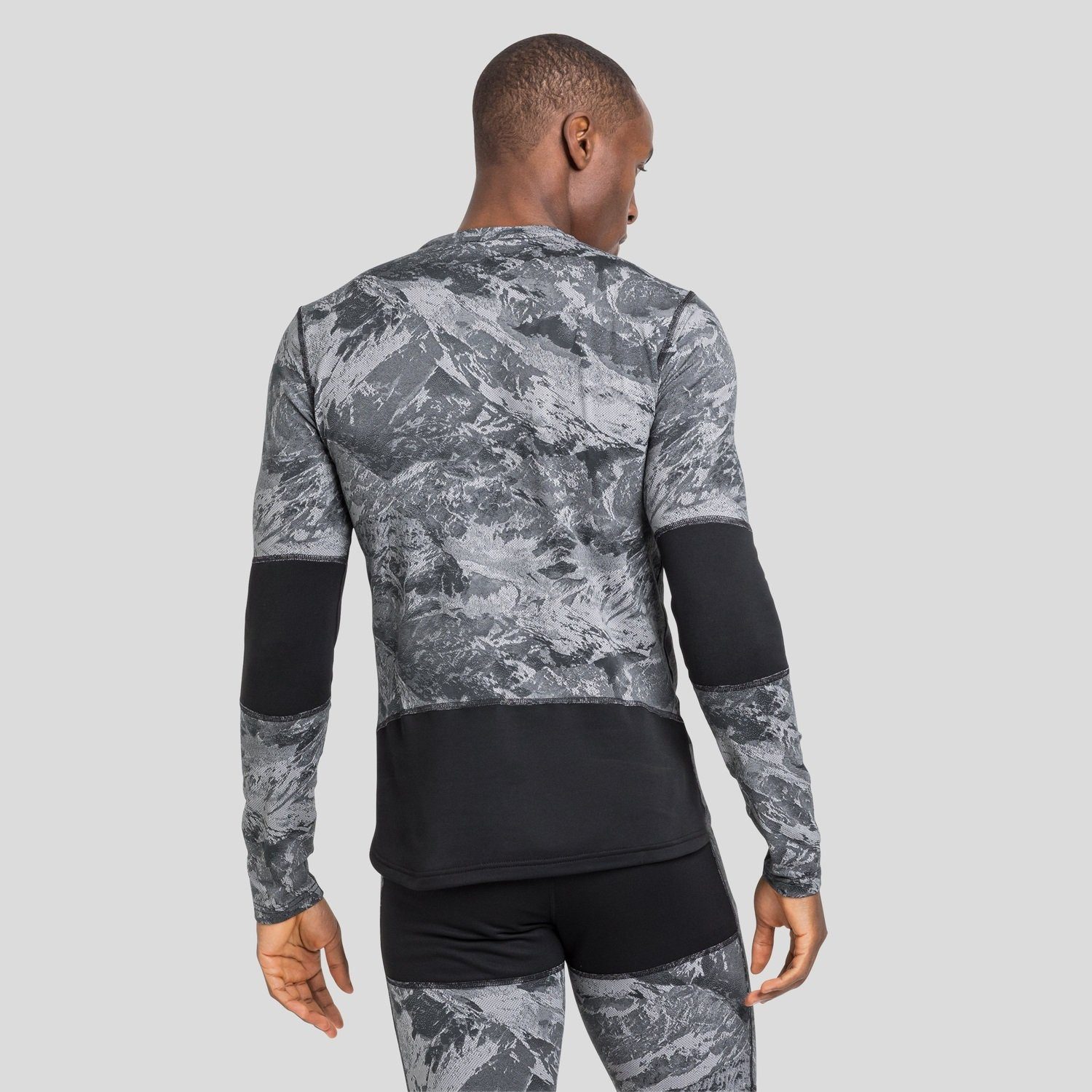 Odlo Langarmshirt Whistler Eco (warm, hohe Bewegungsfreiheit) Unterwäsche schwarz Herren