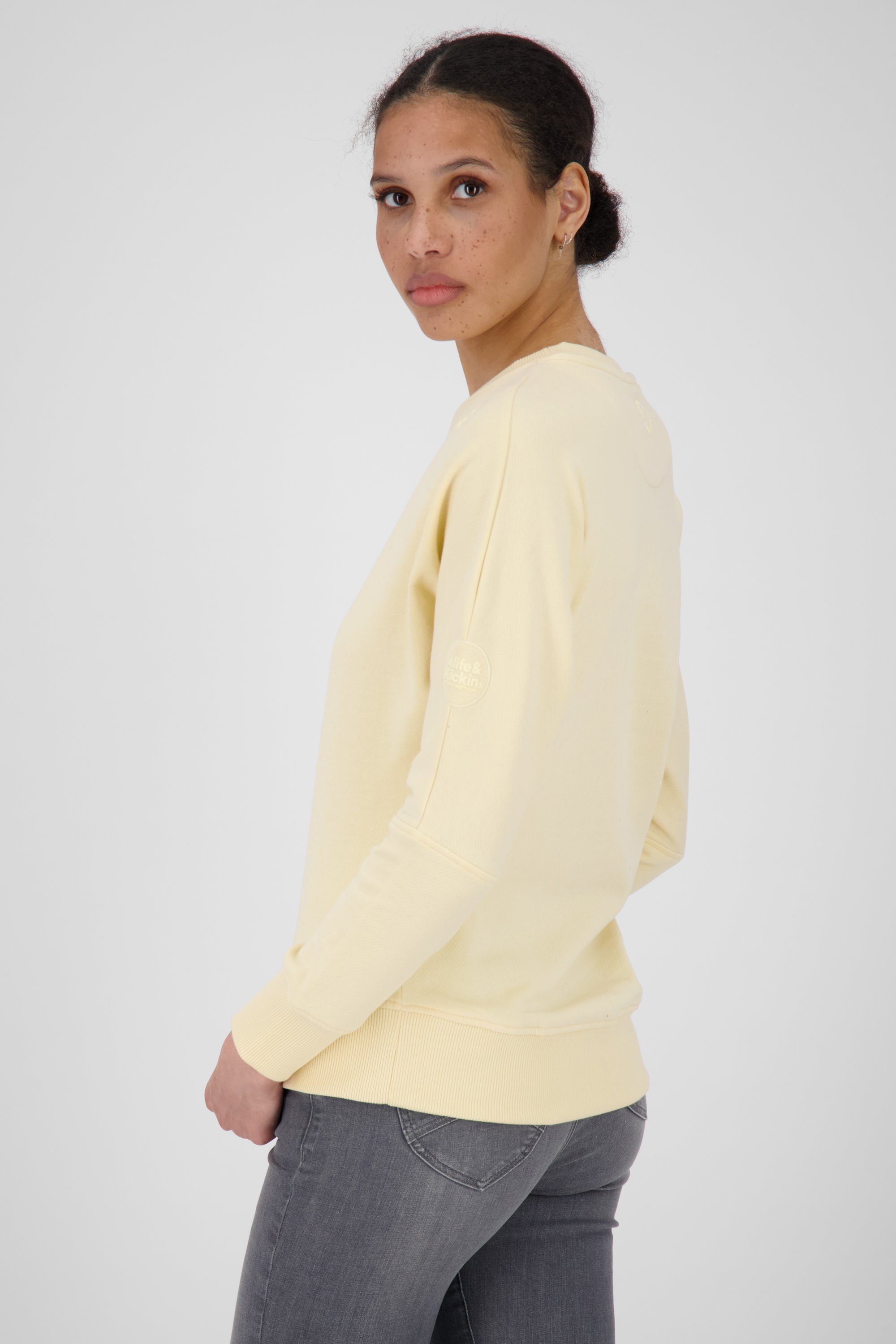 Alife & Kickin Sweatshirt Damen vanilla Crewneck melange A DalaAK