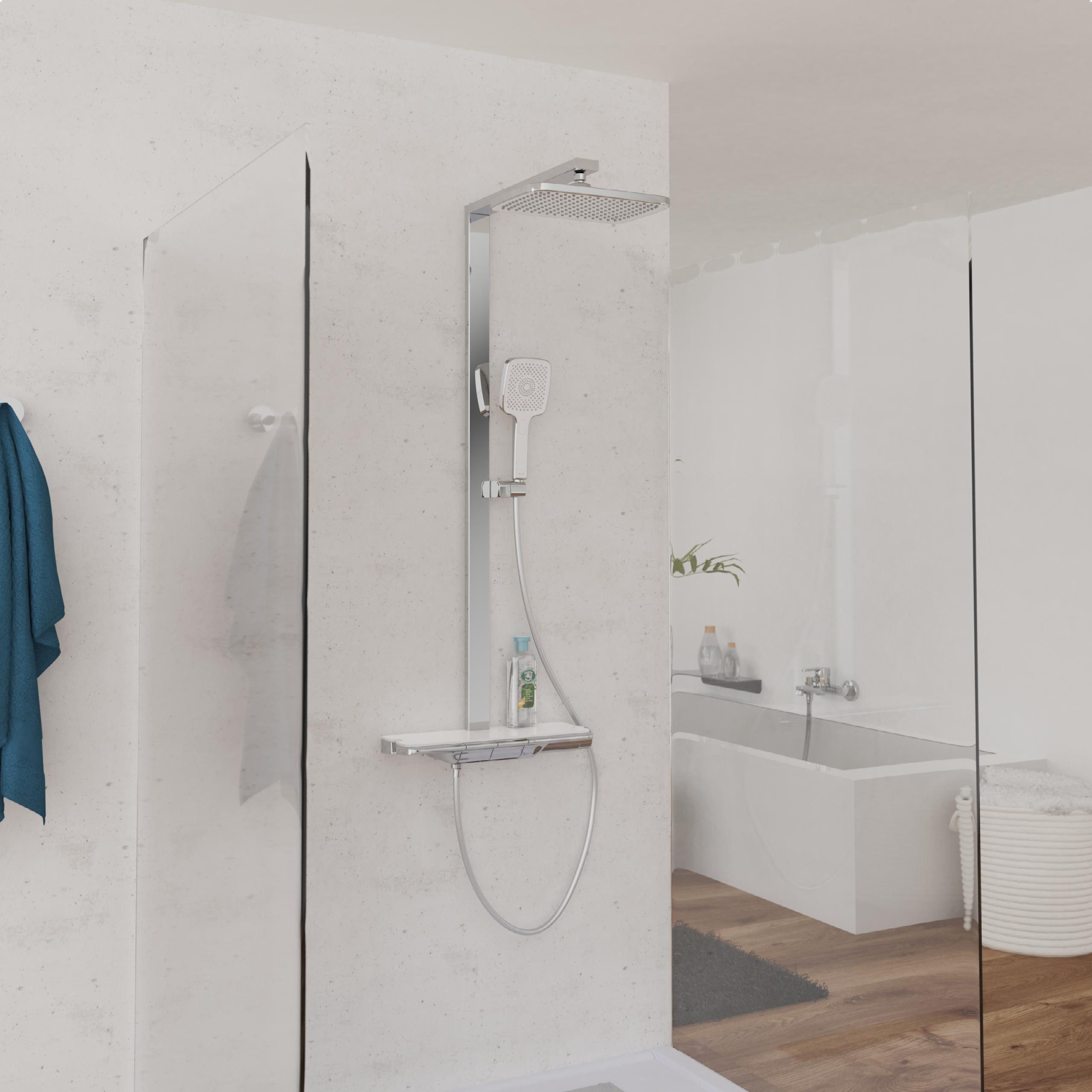 Schütte Duschsystem HAWAII Überkopfbrause-Set, Höhe 115 cm, 3 Strahlart(en) günstig online kaufen